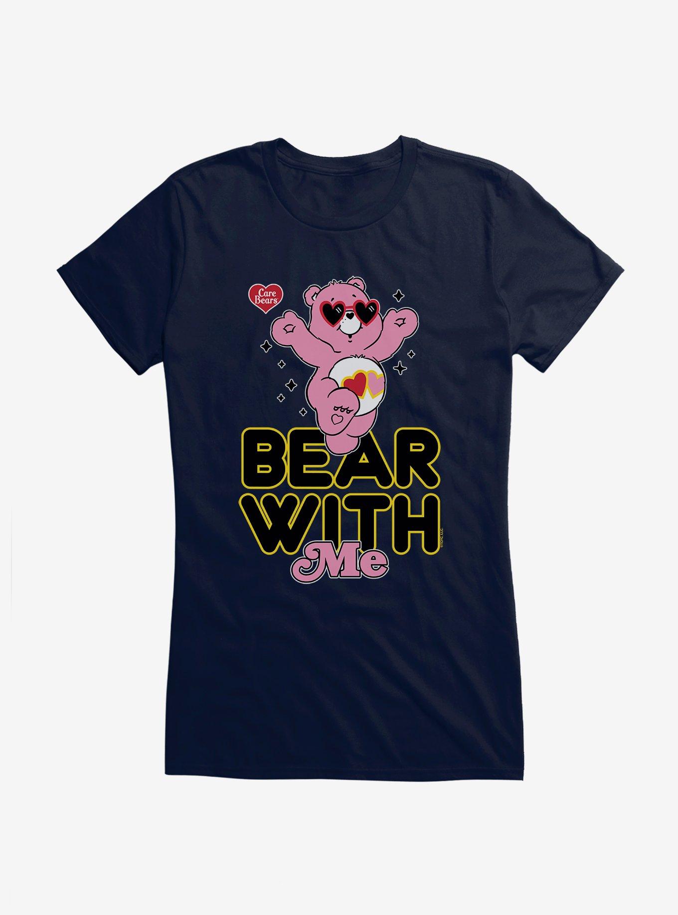 Care Bears Love-A-Lot Bear Bear With Me Girls T-Shirt, NAVY, hi-res