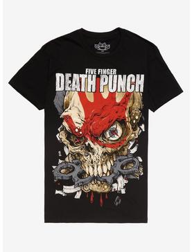 Five Finger Death Punch Skull T-Shirt, , hi-res