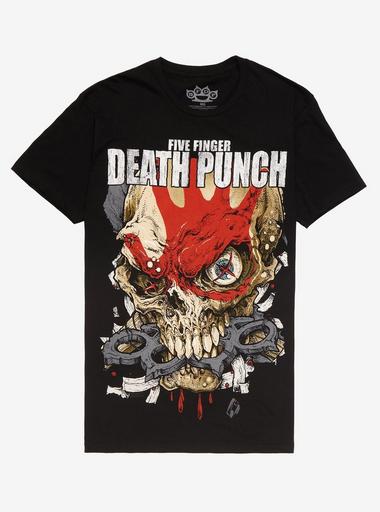 FIVE FINGER DEARH PUNCH ツアーTシャツ　バンドTシャツ Amazon.com: Five Finger Death Punch TWOTF 15th Anniversary