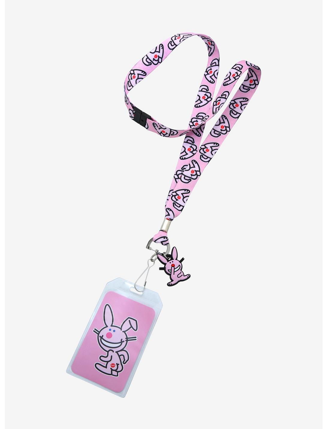 It's Happy Bunny Pink Butt Lanyard, , hi-res