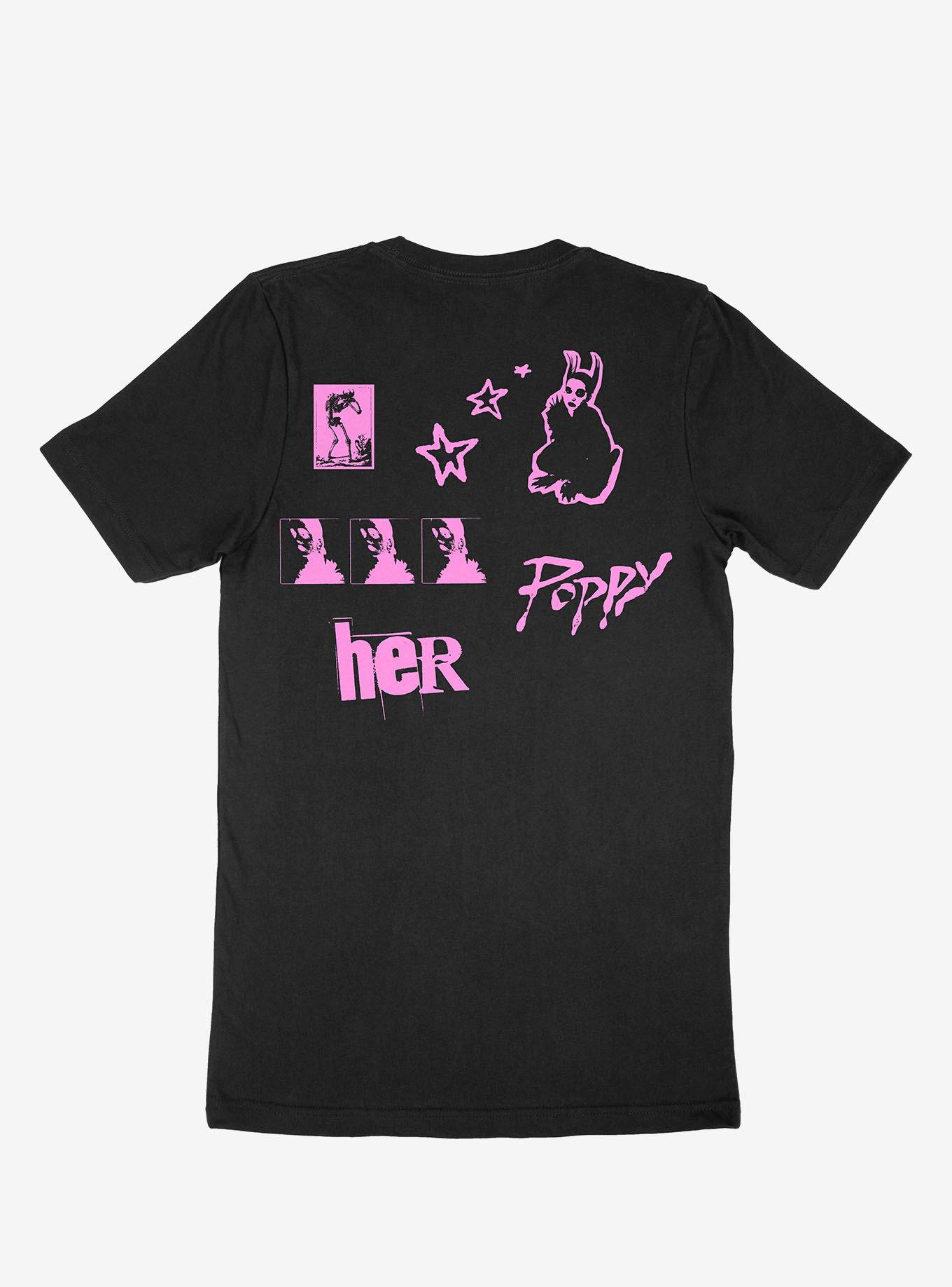 Poppy Her T-Shirt, BLACK, hi-res