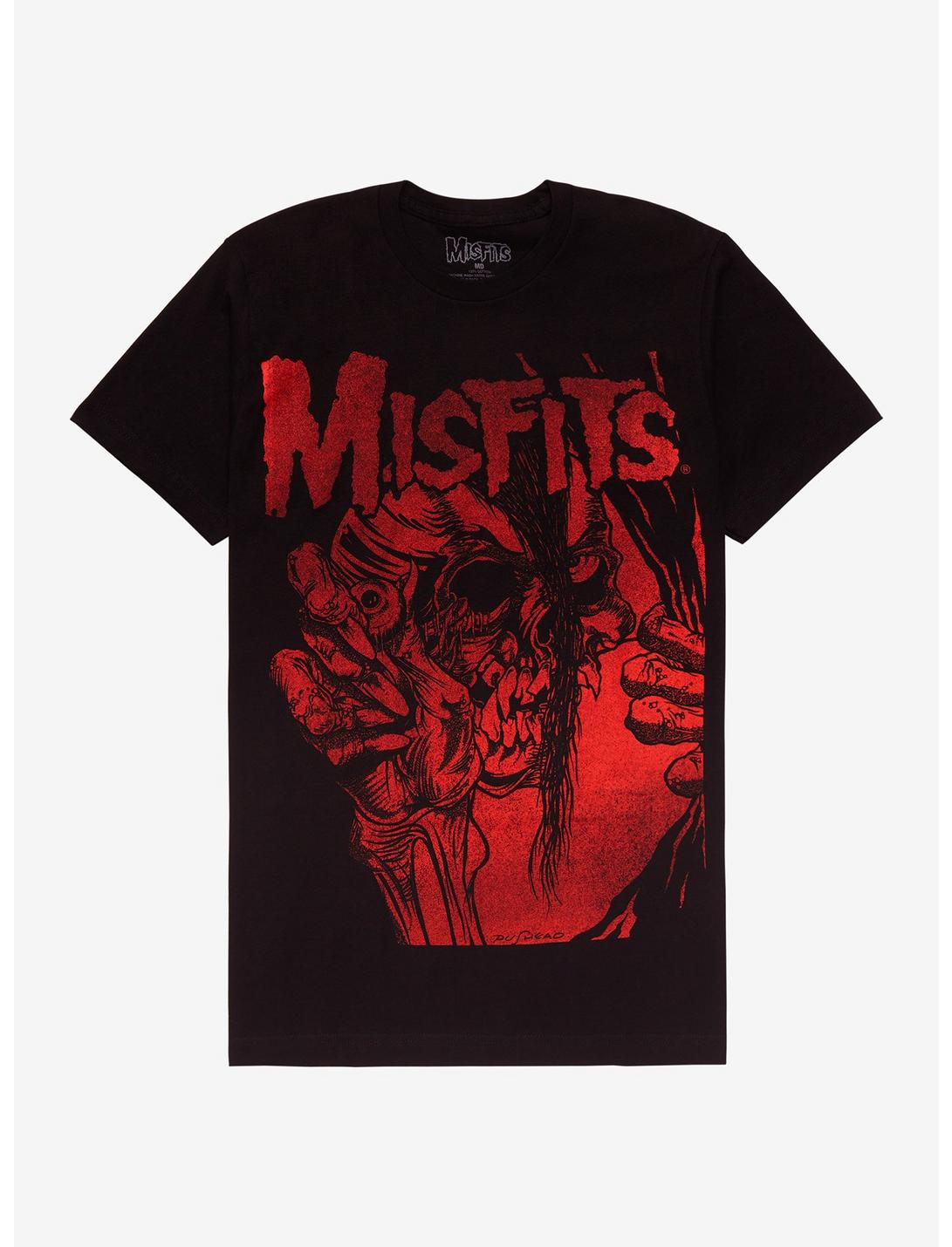 Misfits Skull & Eyeball T-Shirt, BLACK, hi-res