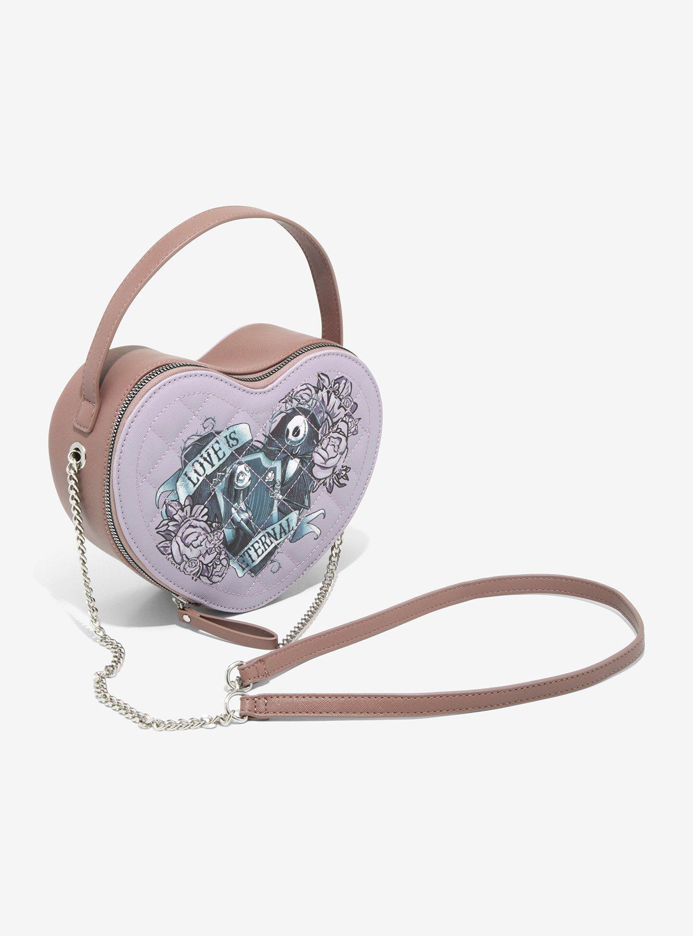 HEART SHAPED CROSSBODY BAG - Lilac