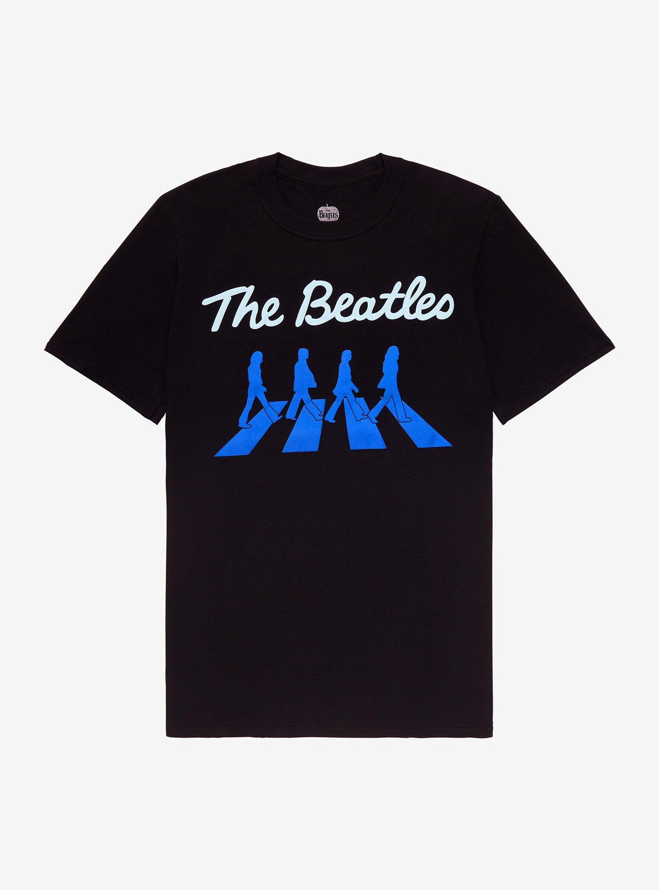 The Beatles Abbey Road Puff Print T-Shirt, BLACK, hi-res