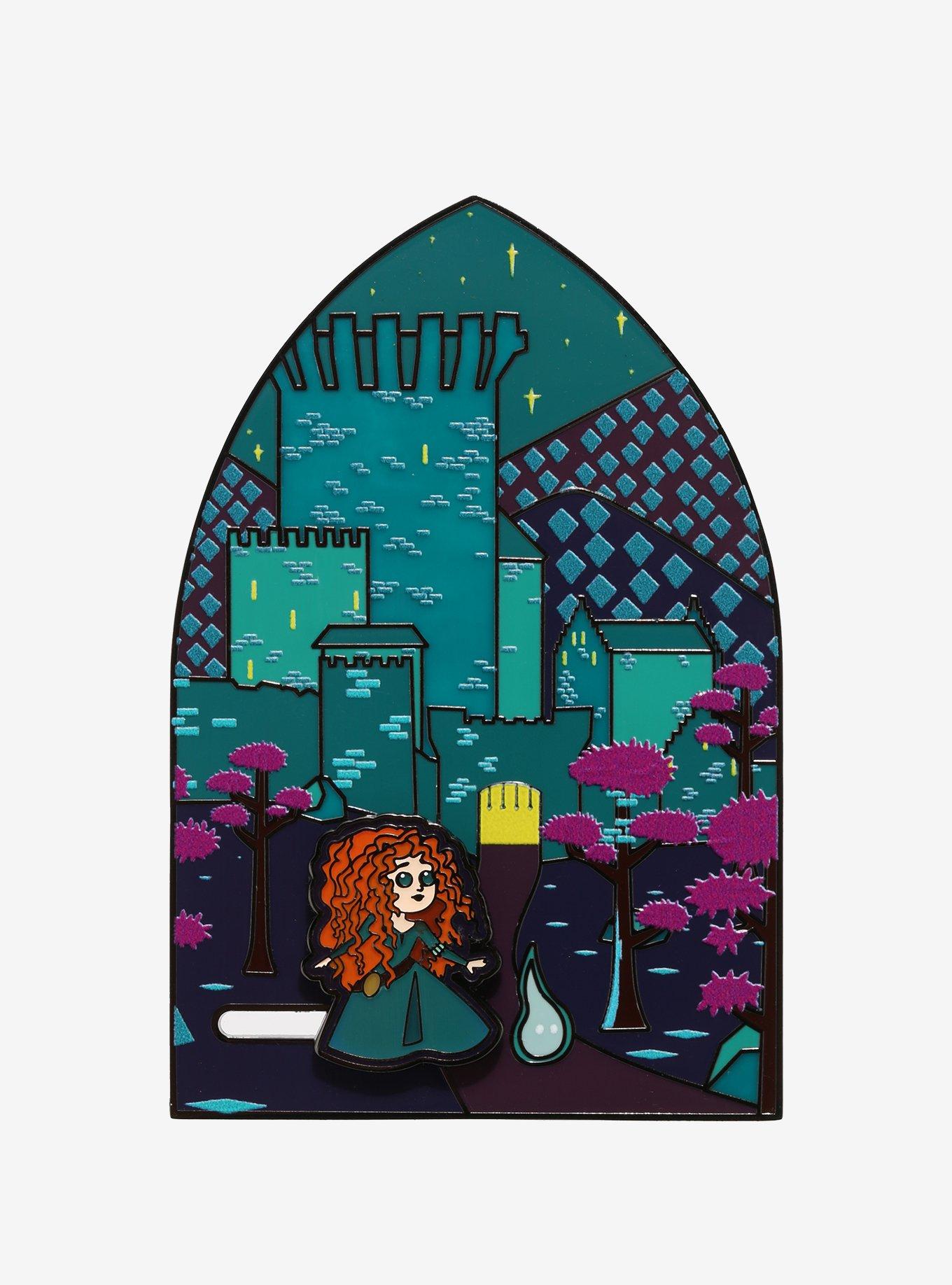 Loungefly Disney Pixar Brave Merida Castle Enamel Pin, , hi-res