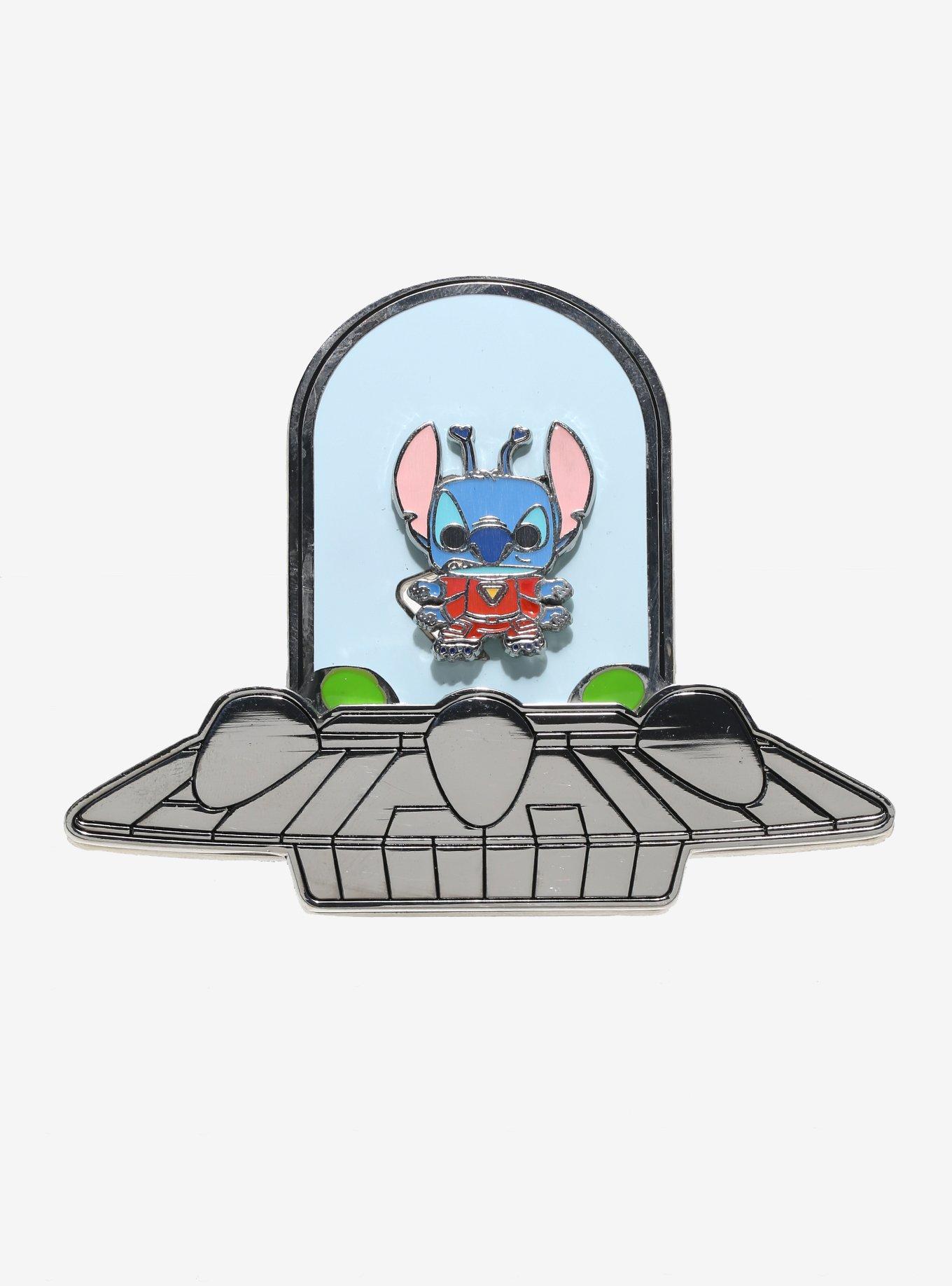 Loungefly Disney Lilo & Stitch Spaceship 3 Inch Sliding Enamel Pin