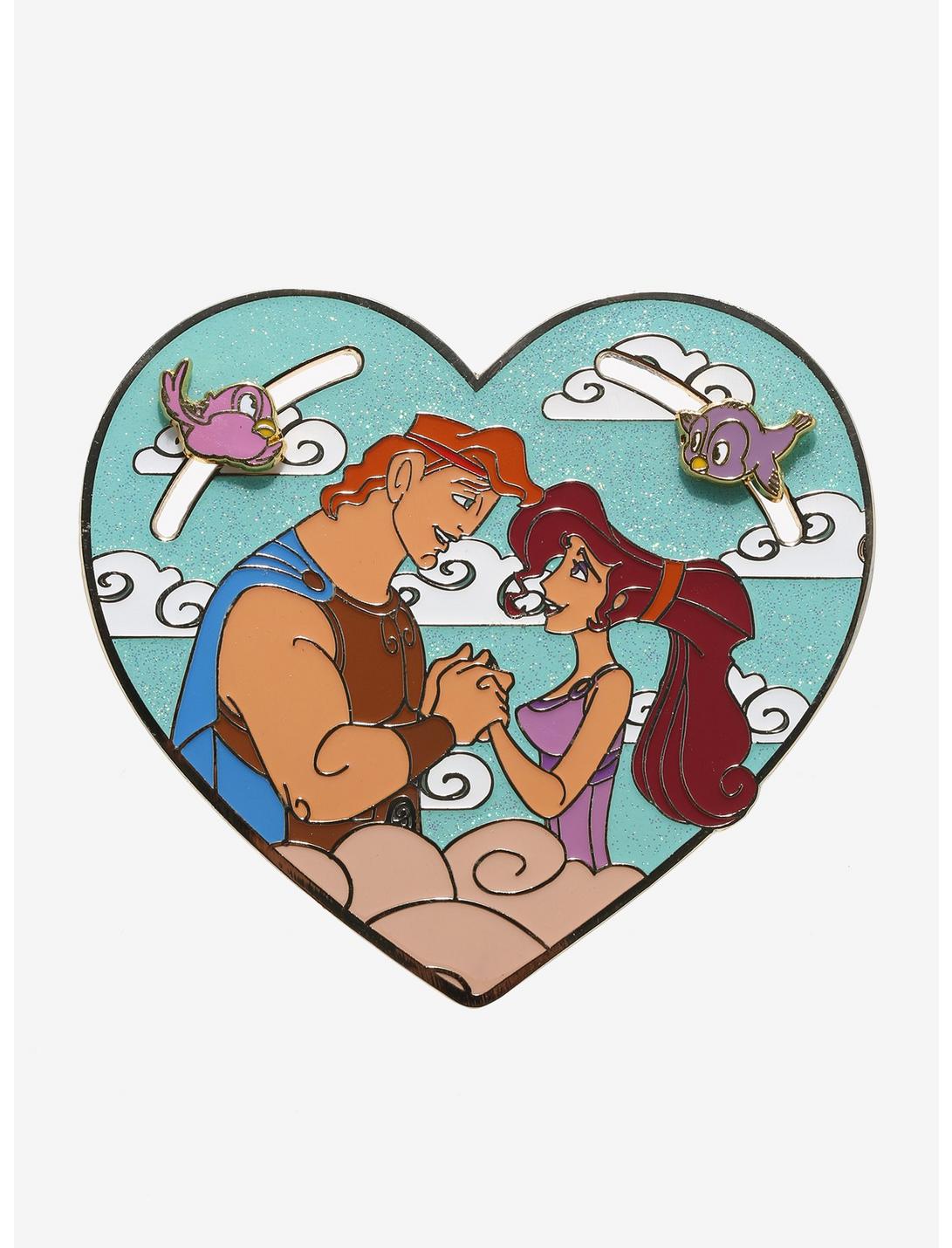 Loungefly Disney Hercules Couple 3 Inch Sliding Enamel Pin, , hi-res