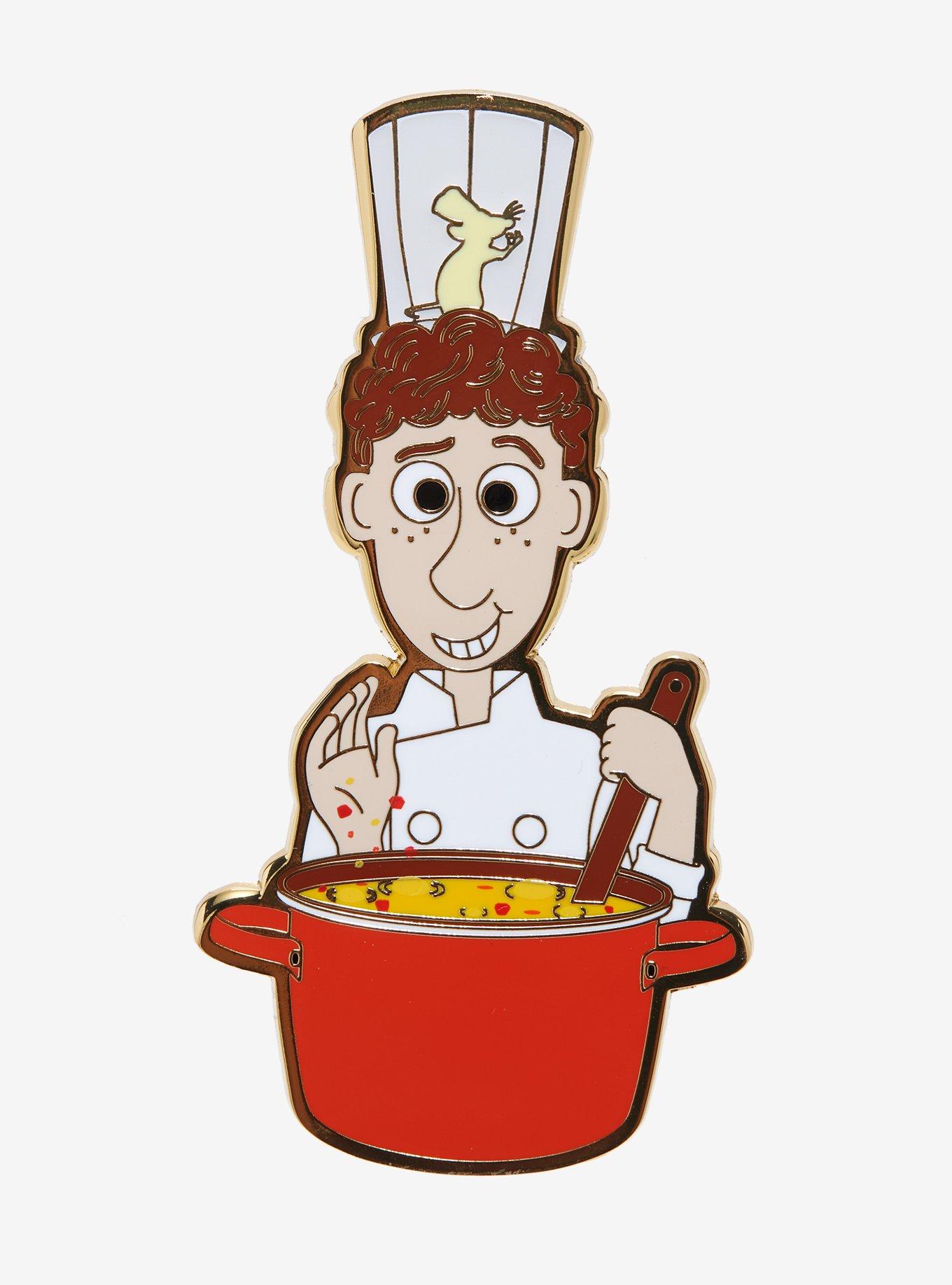 Loungefly Disney Pixar Ratatouille Linguini Glow-In-The-Dark 3 Inch Enamel Pin, , hi-res
