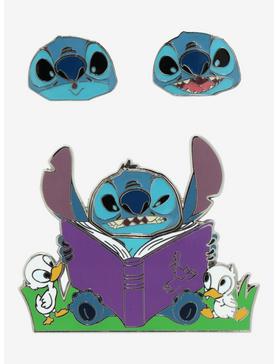 Loungefly Disney Lilo & Stitch Interchangeable Face Enamel Pin, , hi-res
