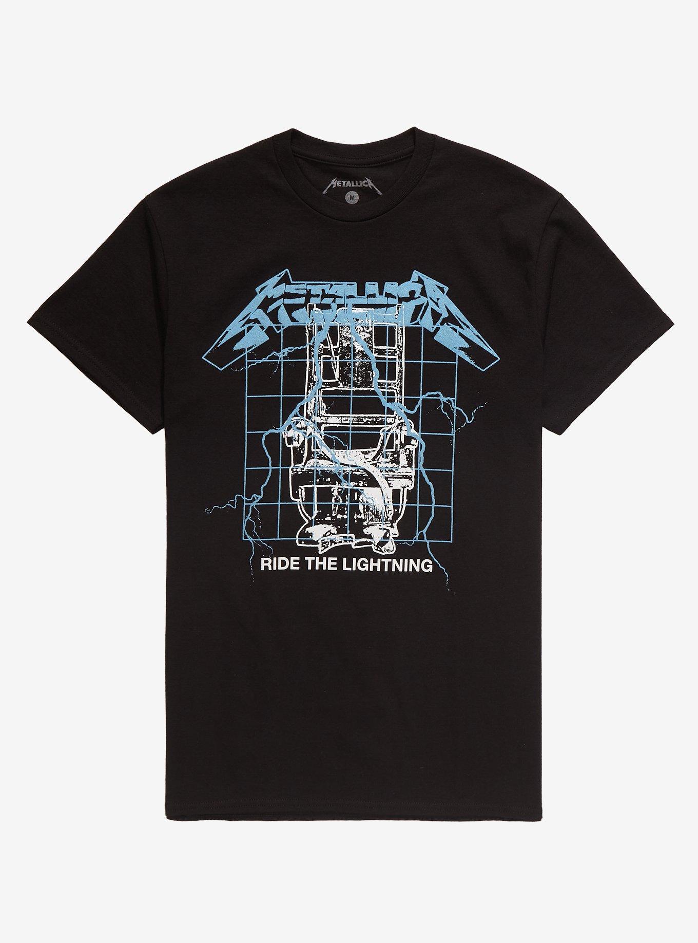 Metallica Ride The Lightning Puff Print T-Shirt