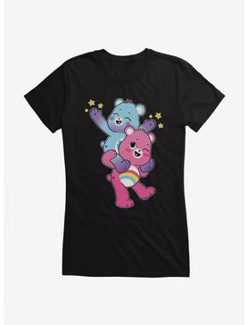 Care Bears Dream Bright Bear and Cheer Bear Girls T-Shirt, BLACK, hi-res