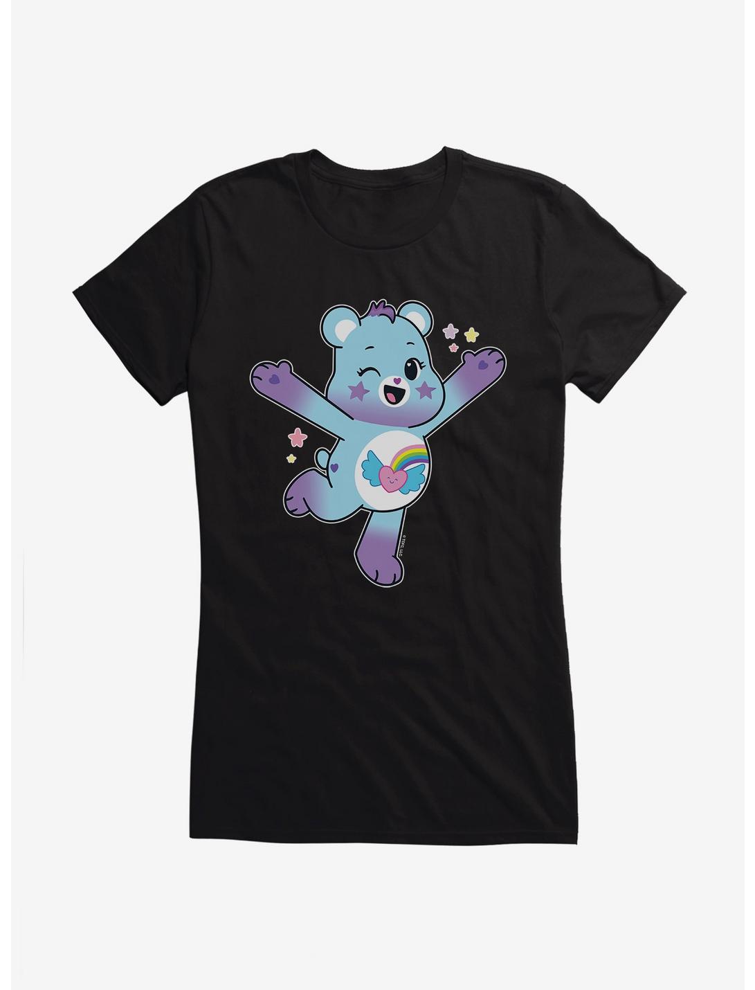 Care Bears Dream Bright Bear Stars Girls T-Shirt, BLACK, hi-res