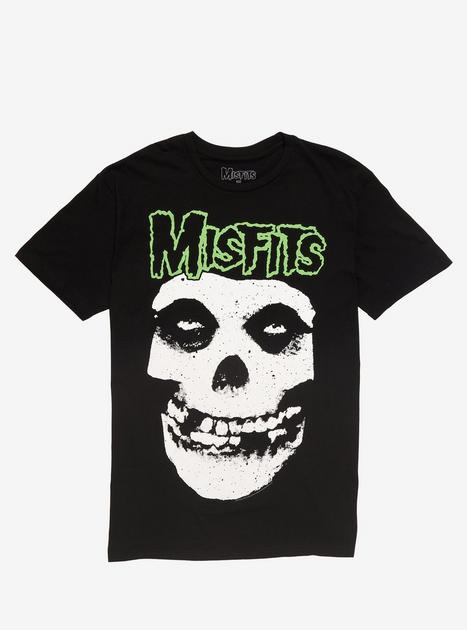 Misfits Green Fiend Skull T-Shirt | Hot Topic