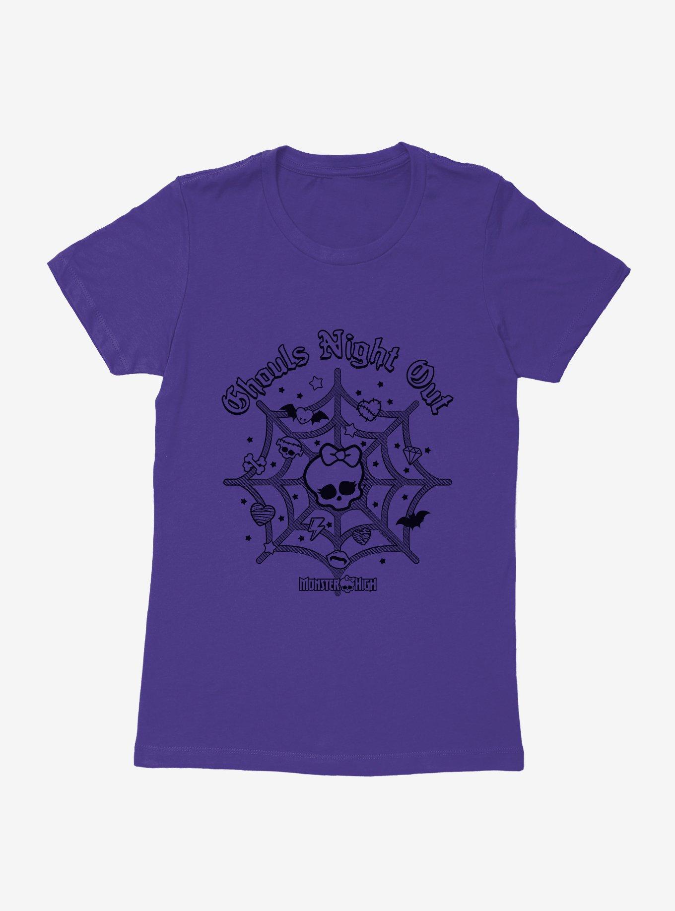 Monster High Ghouls Night Out Spiderweb Womens T-Shirt, PURPLE RUSH, hi-res