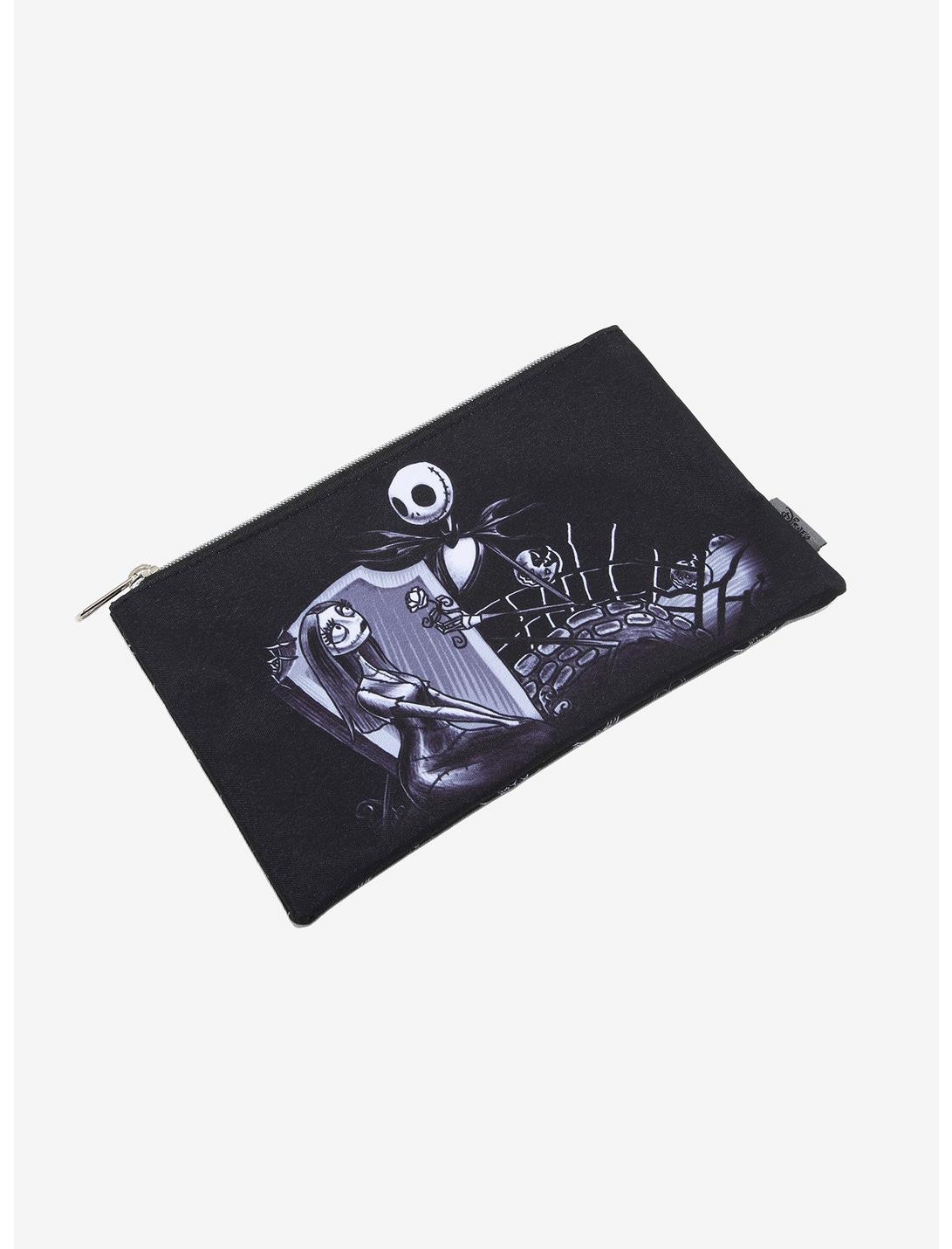 Loungefly The Nightmare Before Christmas Jack & Sally Grave Date Makeup Bag, , hi-res