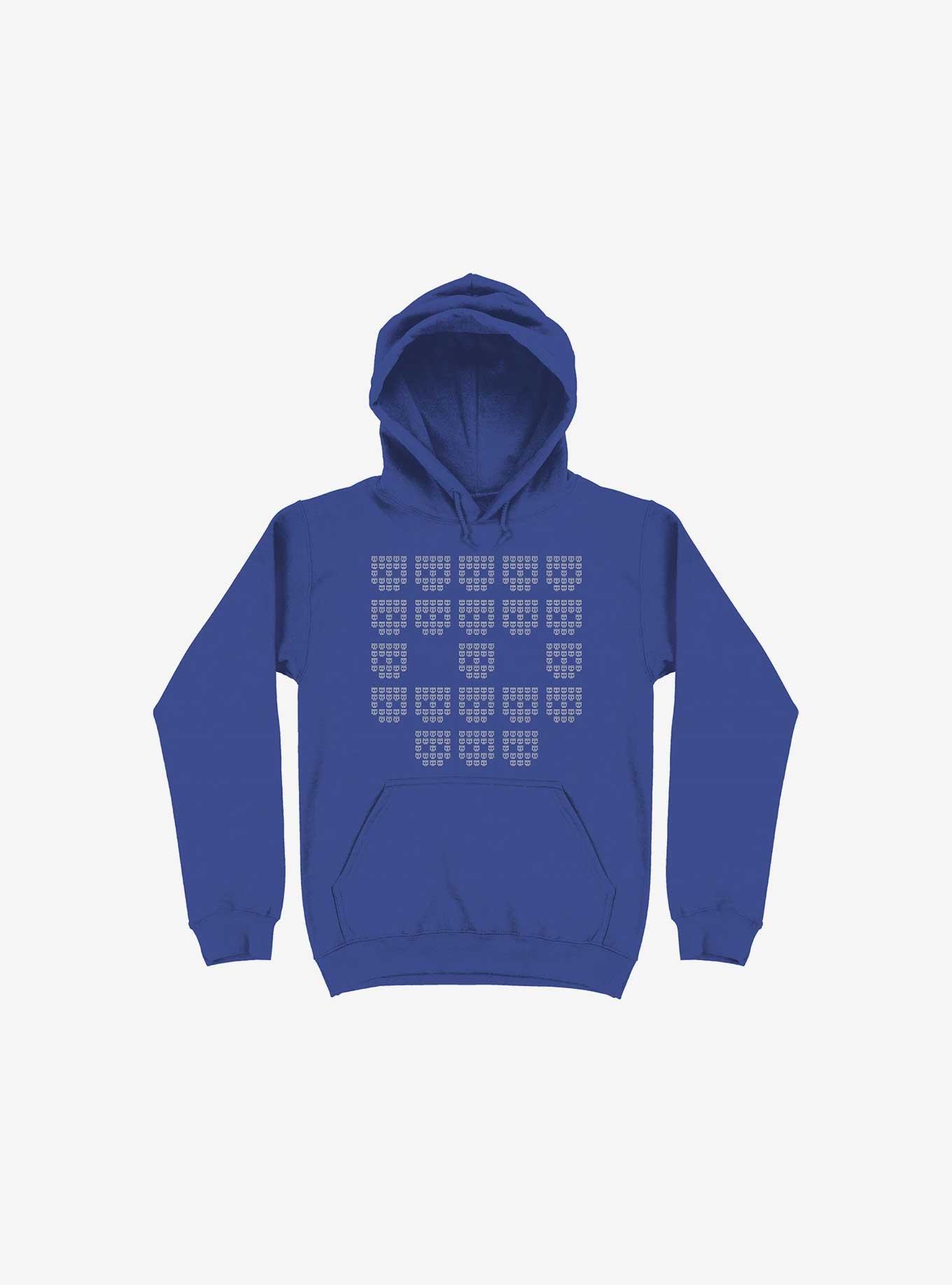 9724 Skulls Hoodie, ROYAL, hi-res