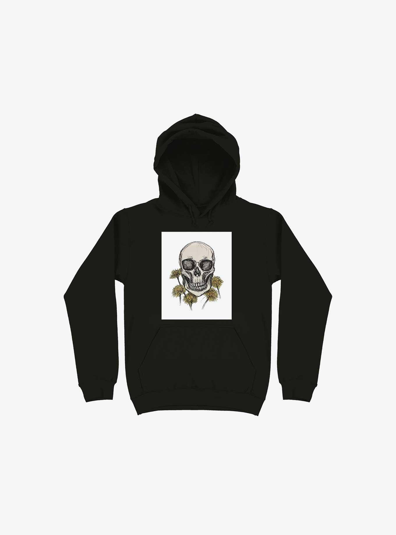 Dandy Skulls Hoodie, BLACK, hi-res