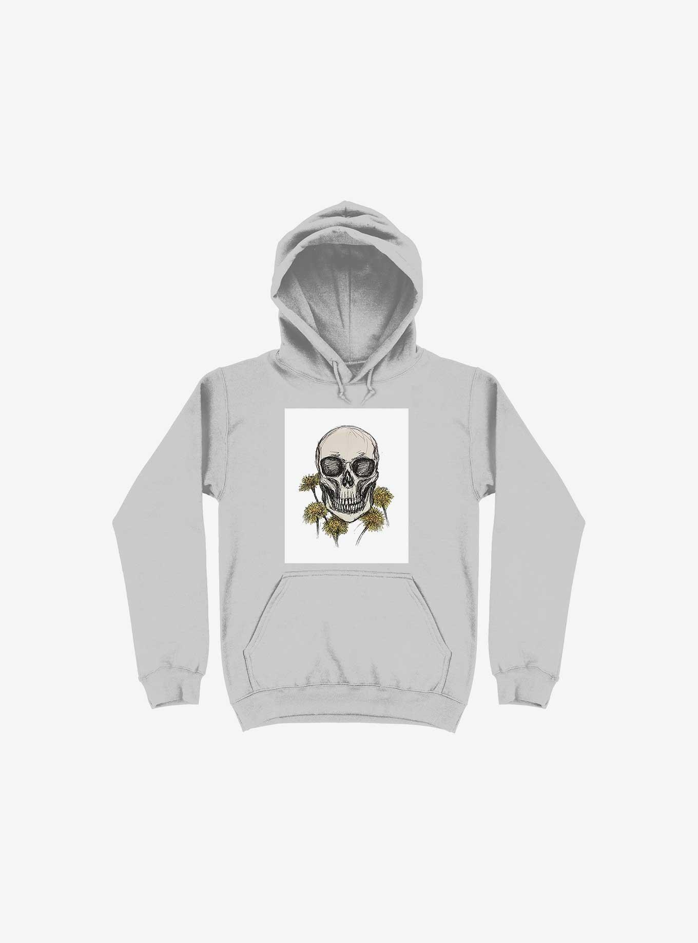 Dandy Skulls Hoodie, SILVER, hi-res