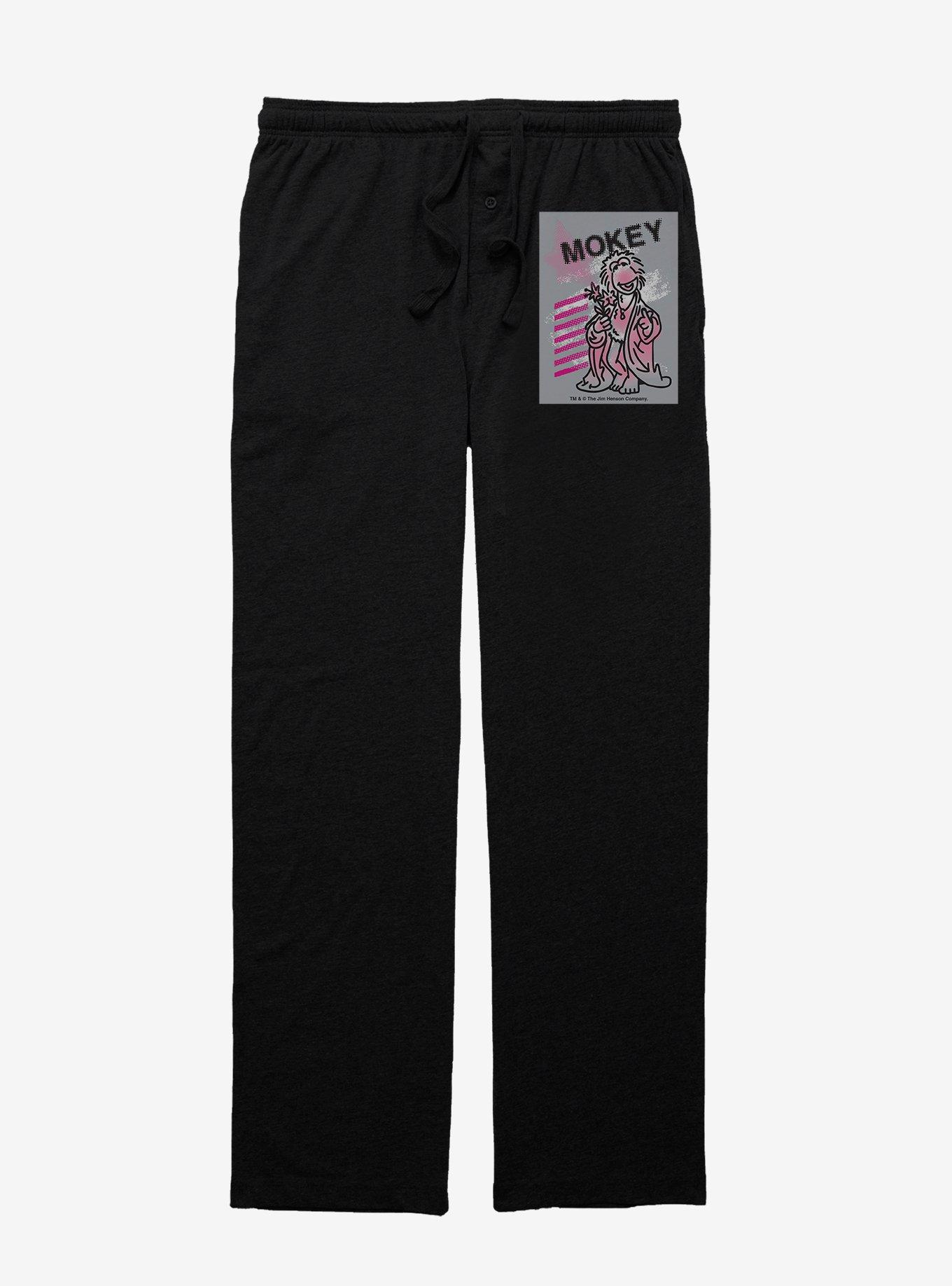 Jim Henson's Fraggle Rock Mokey Pajama Pants, BLACK, hi-res