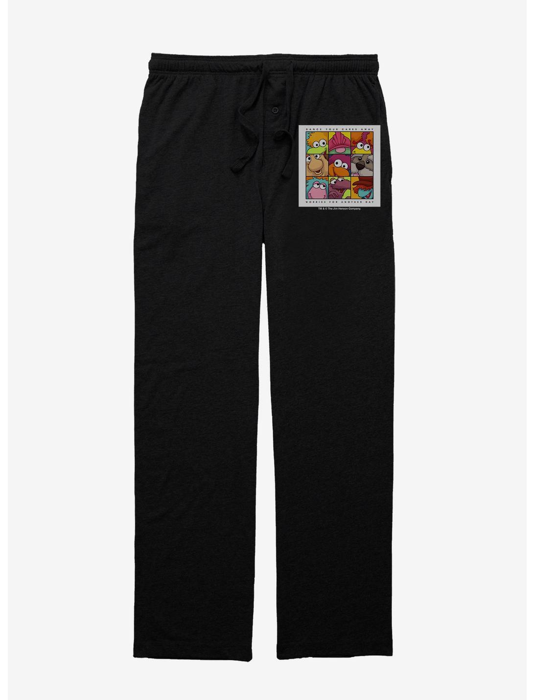 Jim Henson's Fraggle Rock Worries For Another Day Pajama Pants, BLACK, hi-res