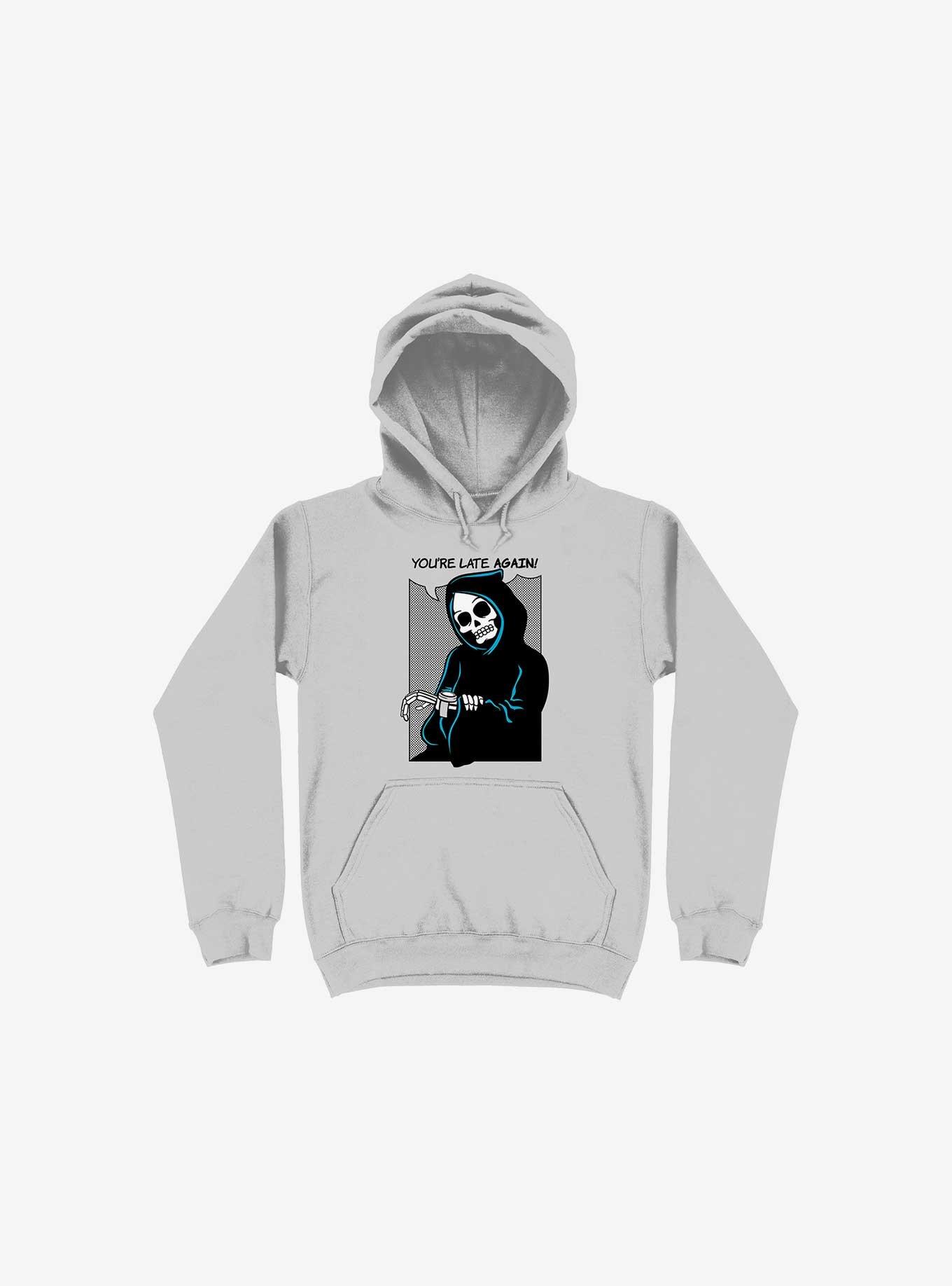 Death Can't Wait Hoodie, SILVER, hi-res