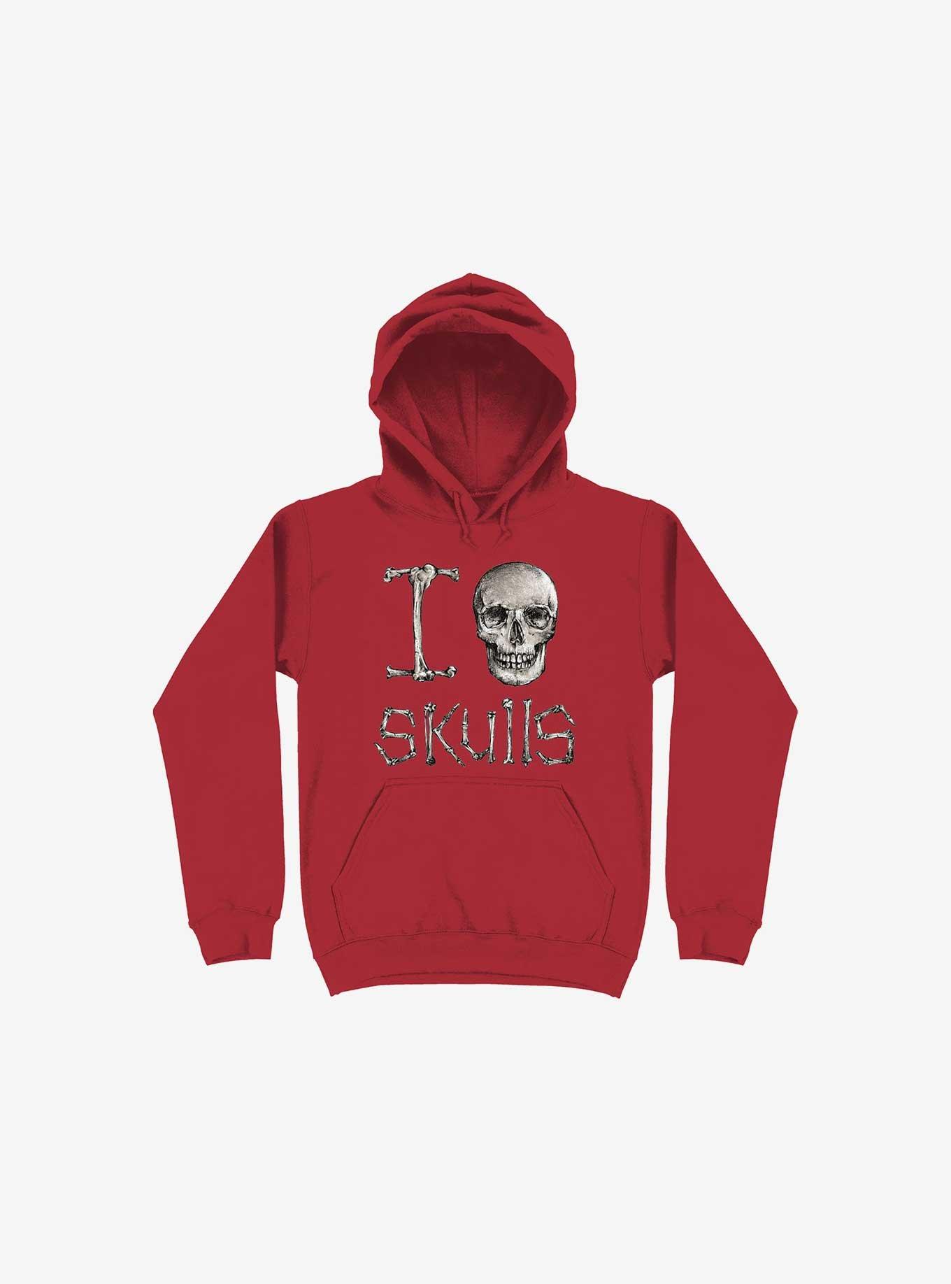 I Love Skulls Hoodie, , hi-res