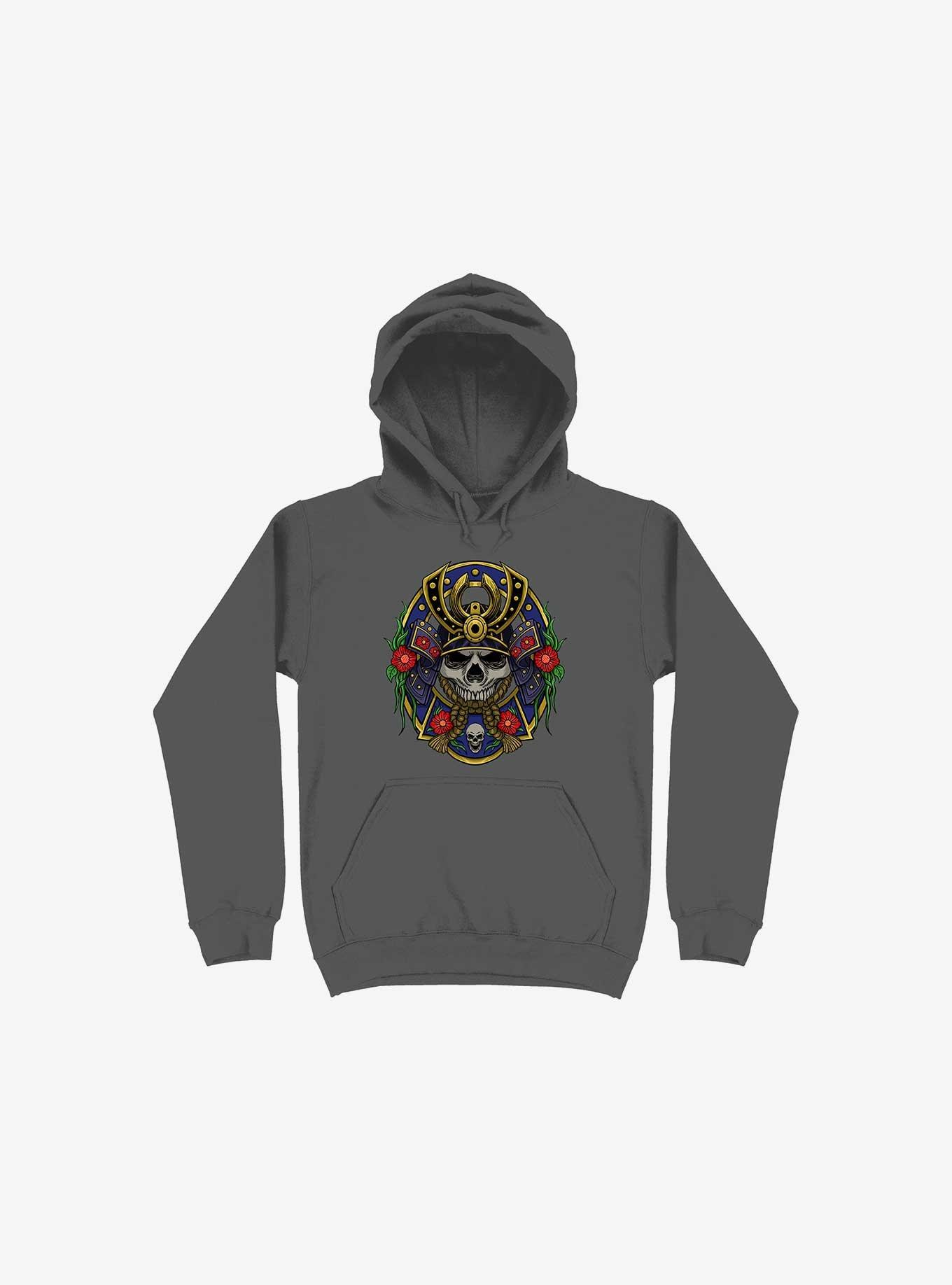 Samurai Skull Hoodie, ASPHALT, hi-res