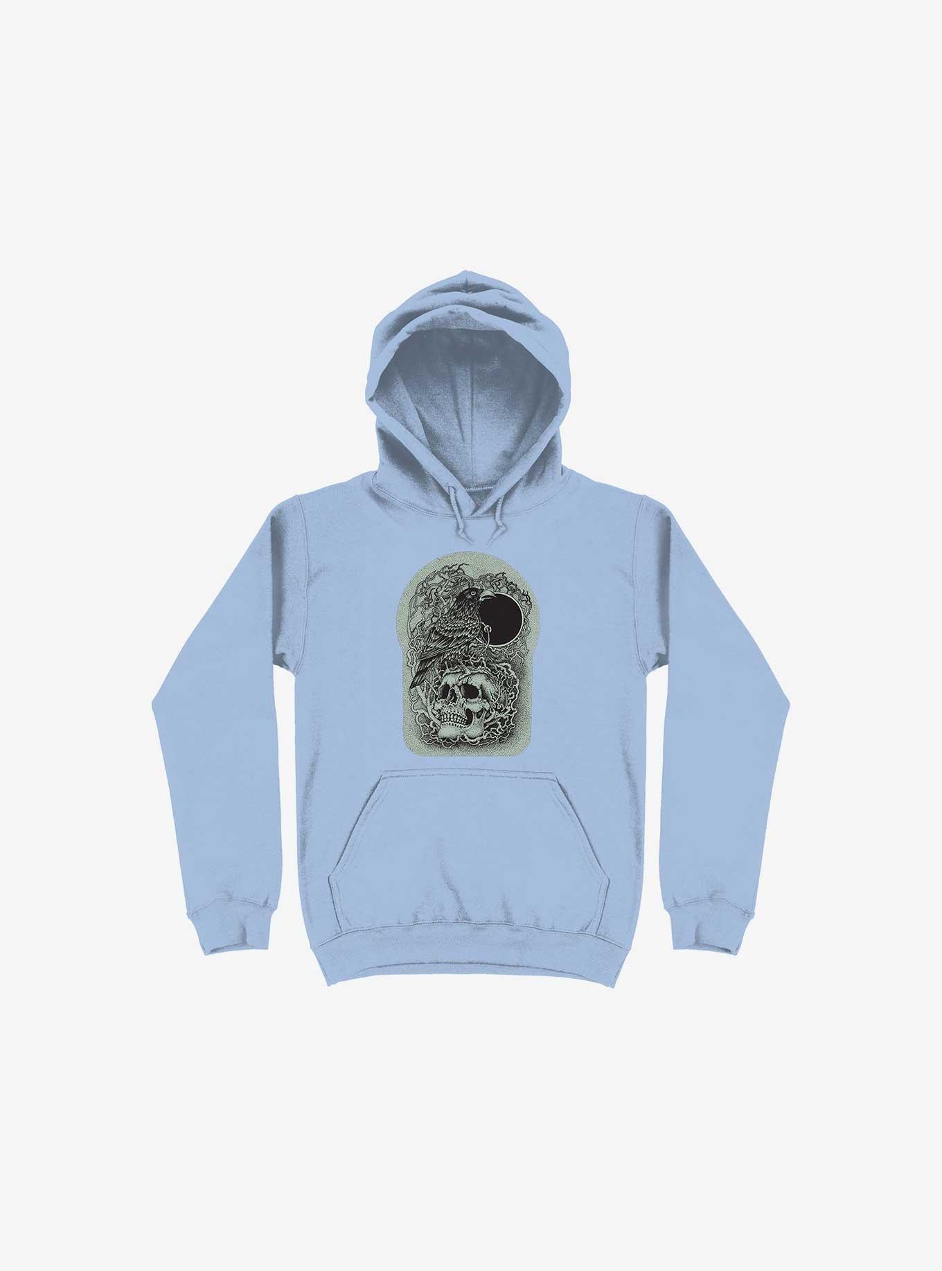 Skull And Raven Hoodie, , hi-res