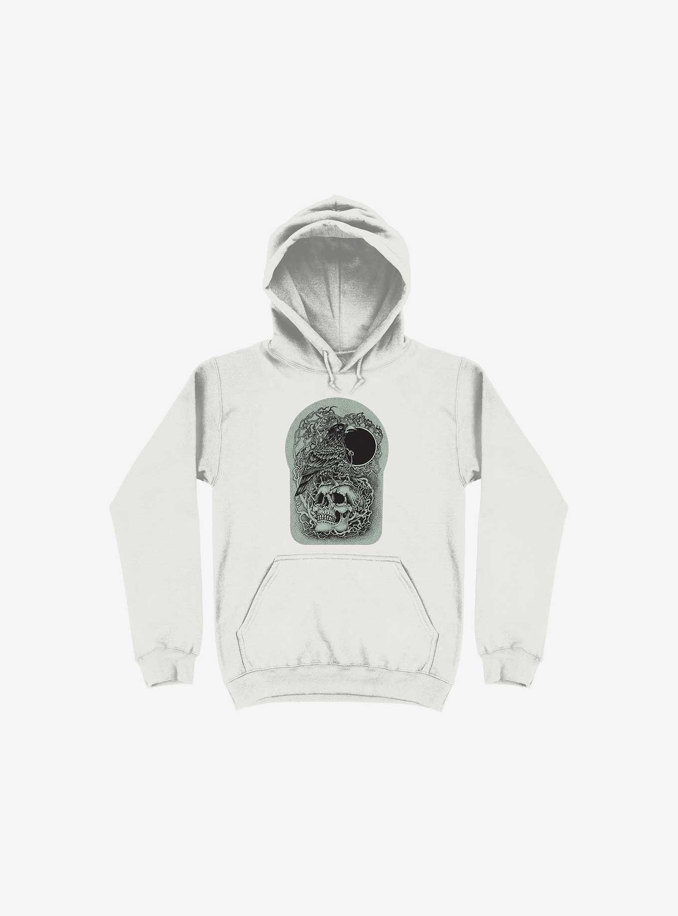 Skull And Raven Hoodie, , hi-res