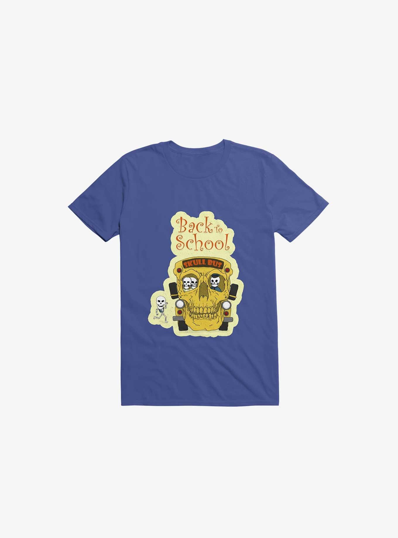Back To Skull T-Shirt, ROYAL, hi-res
