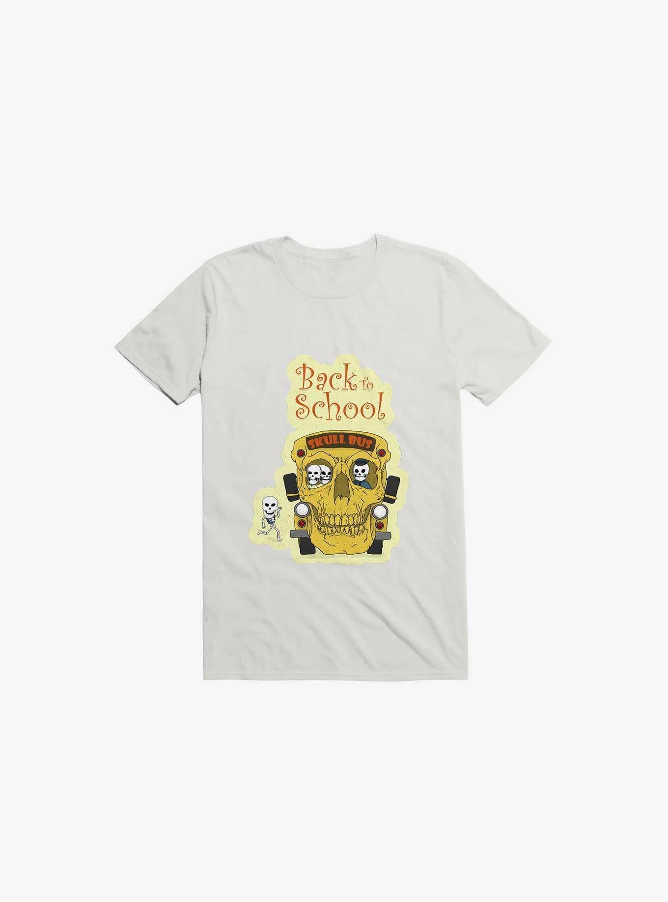 Back To Skull T-Shirt, WHITE, hi-res