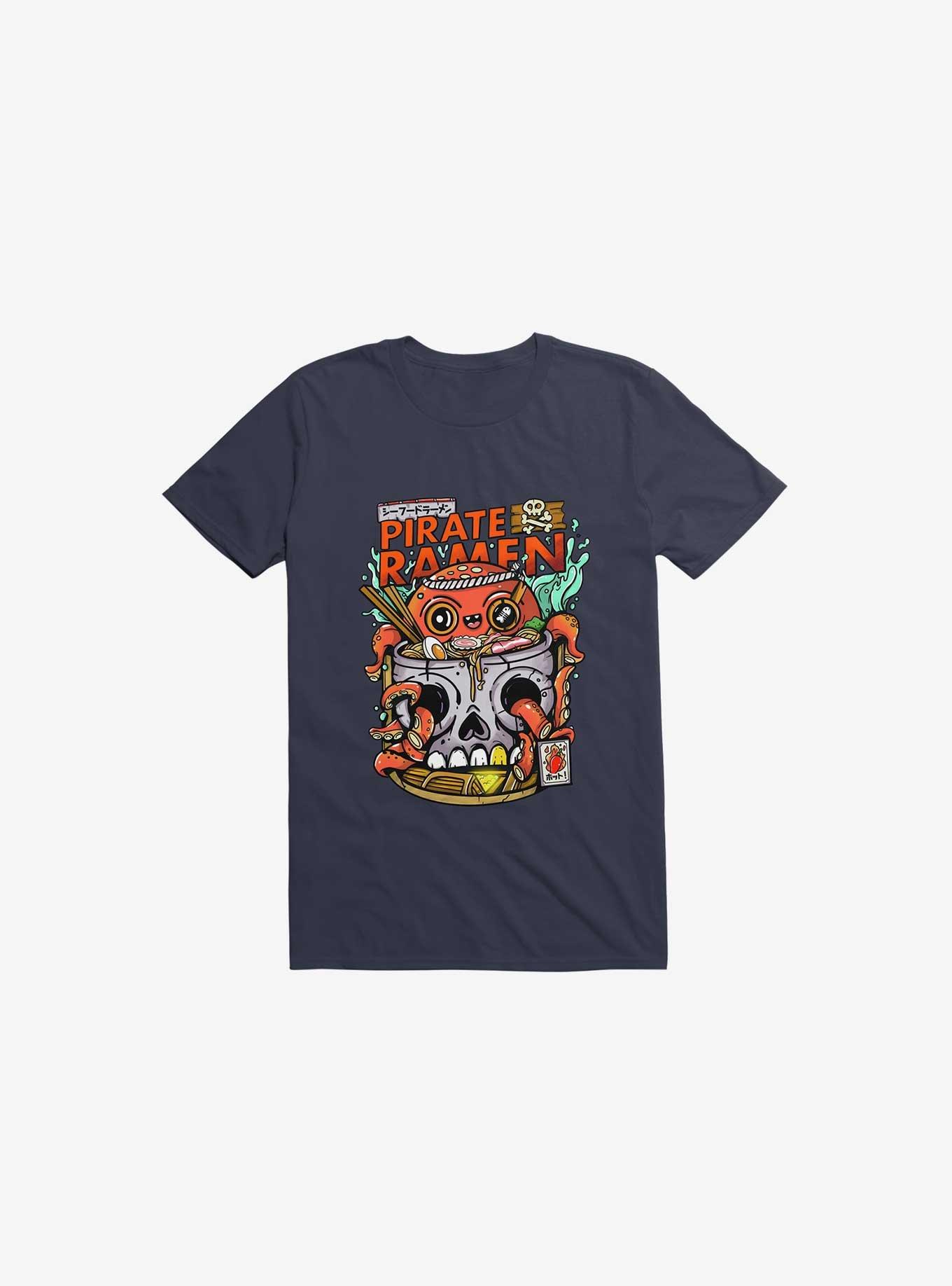 Pirate Ramen T-Shirt, NAVY, hi-res