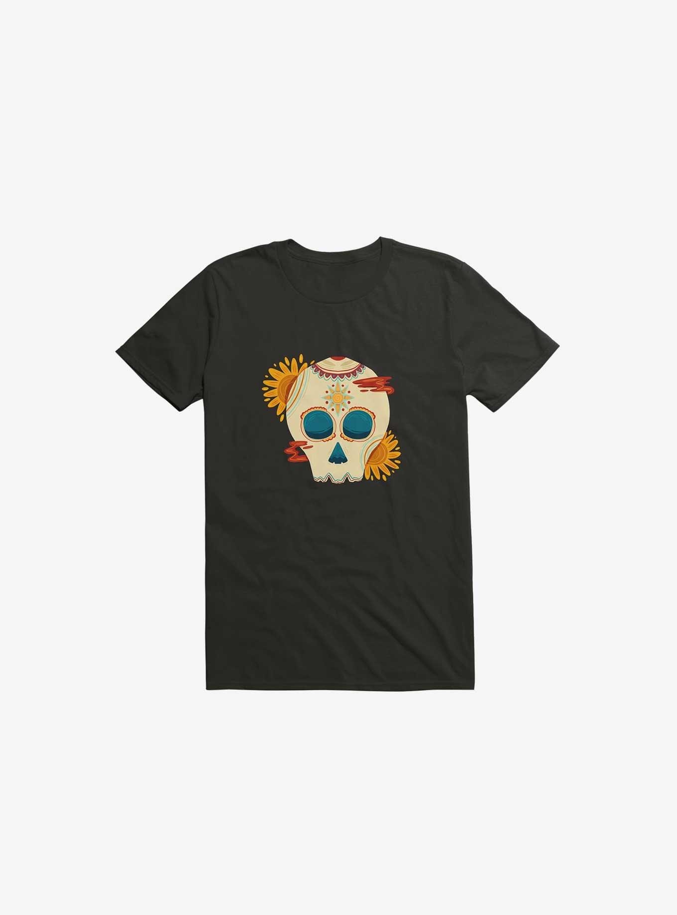 Skull Illustration T-Shirt, BLACK, hi-res