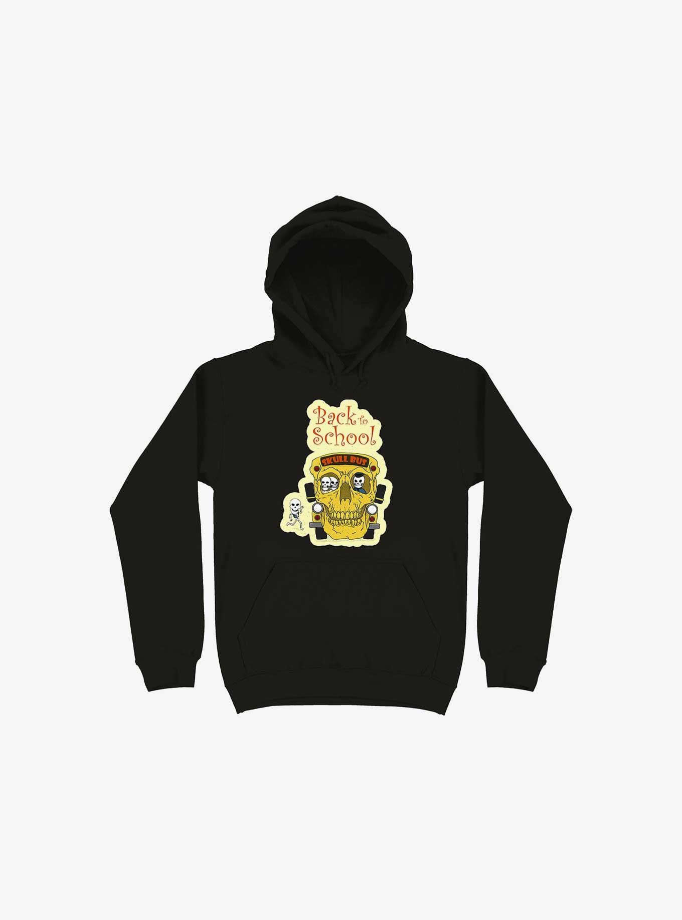 Back To Skull Hoodie, BLACK, hi-res
