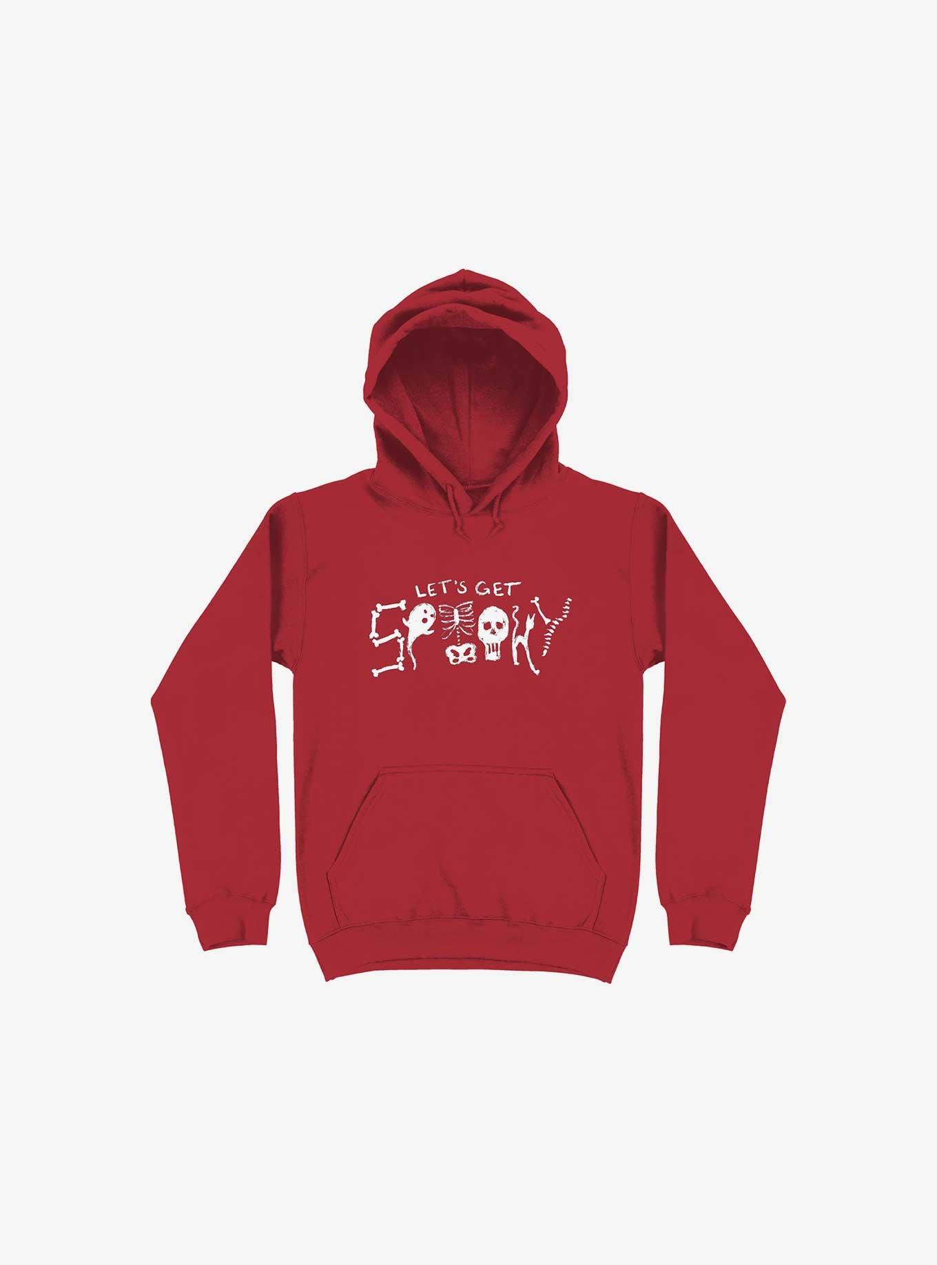 Let's Get Spooky! Hoodie, RED, hi-res
