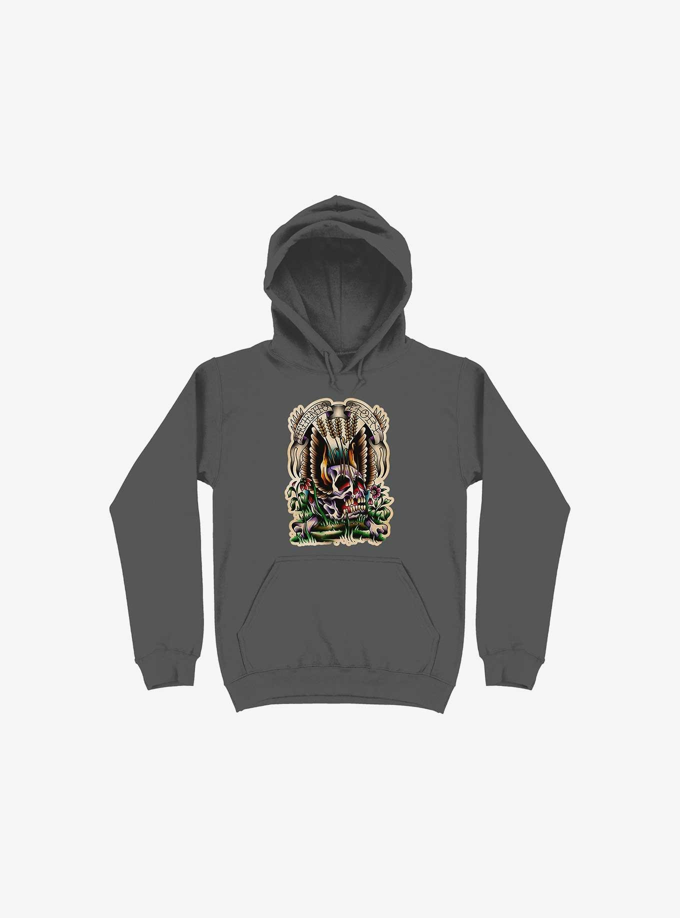 Memento Mori Hoodie, ASPHALT, hi-res