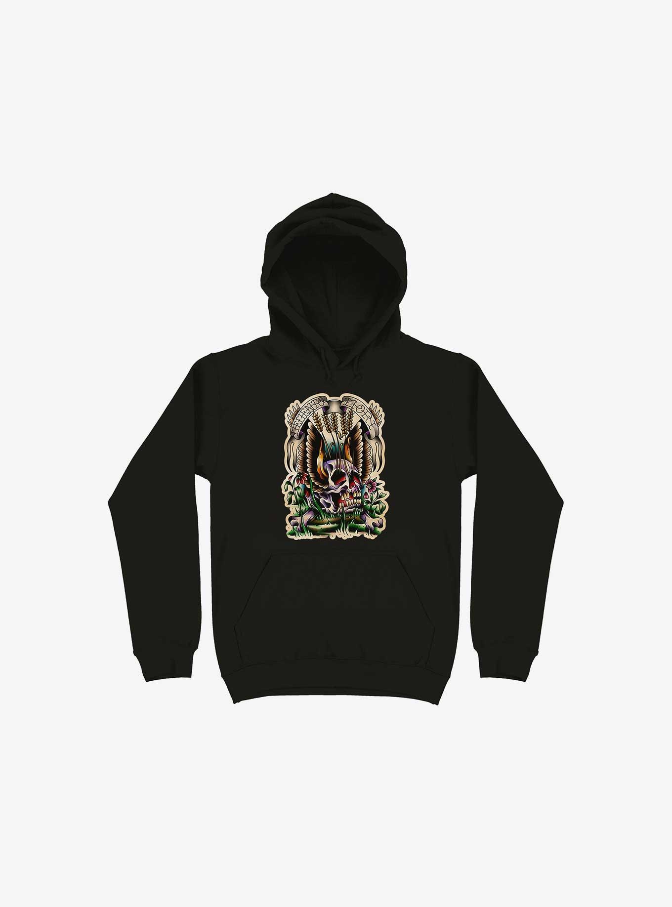 Memento Mori Hoodie, BLACK, hi-res