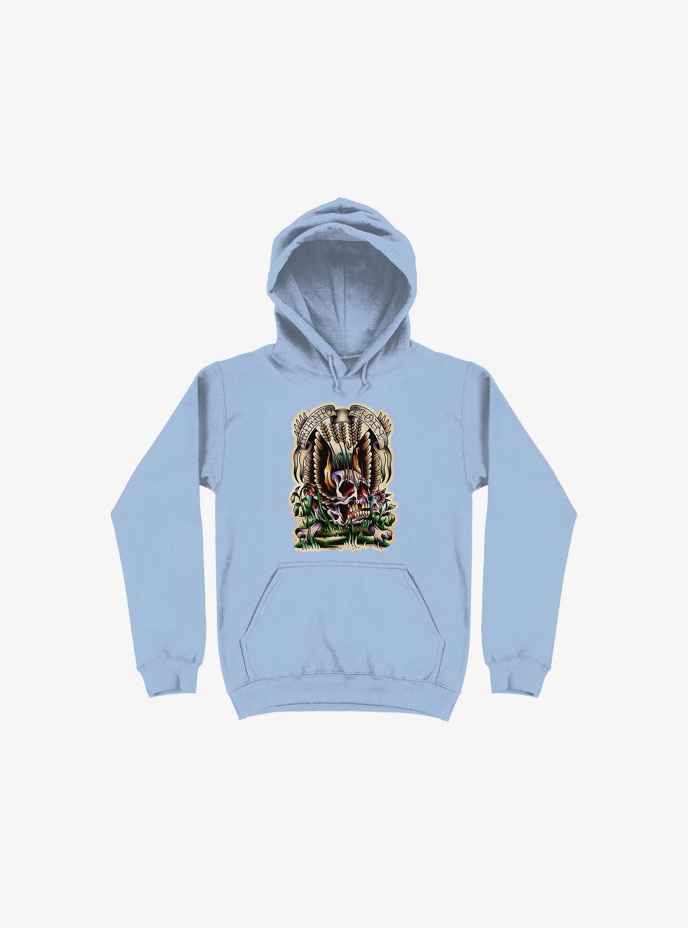 Memento Mori Hoodie, LIGHT BLUE, hi-res