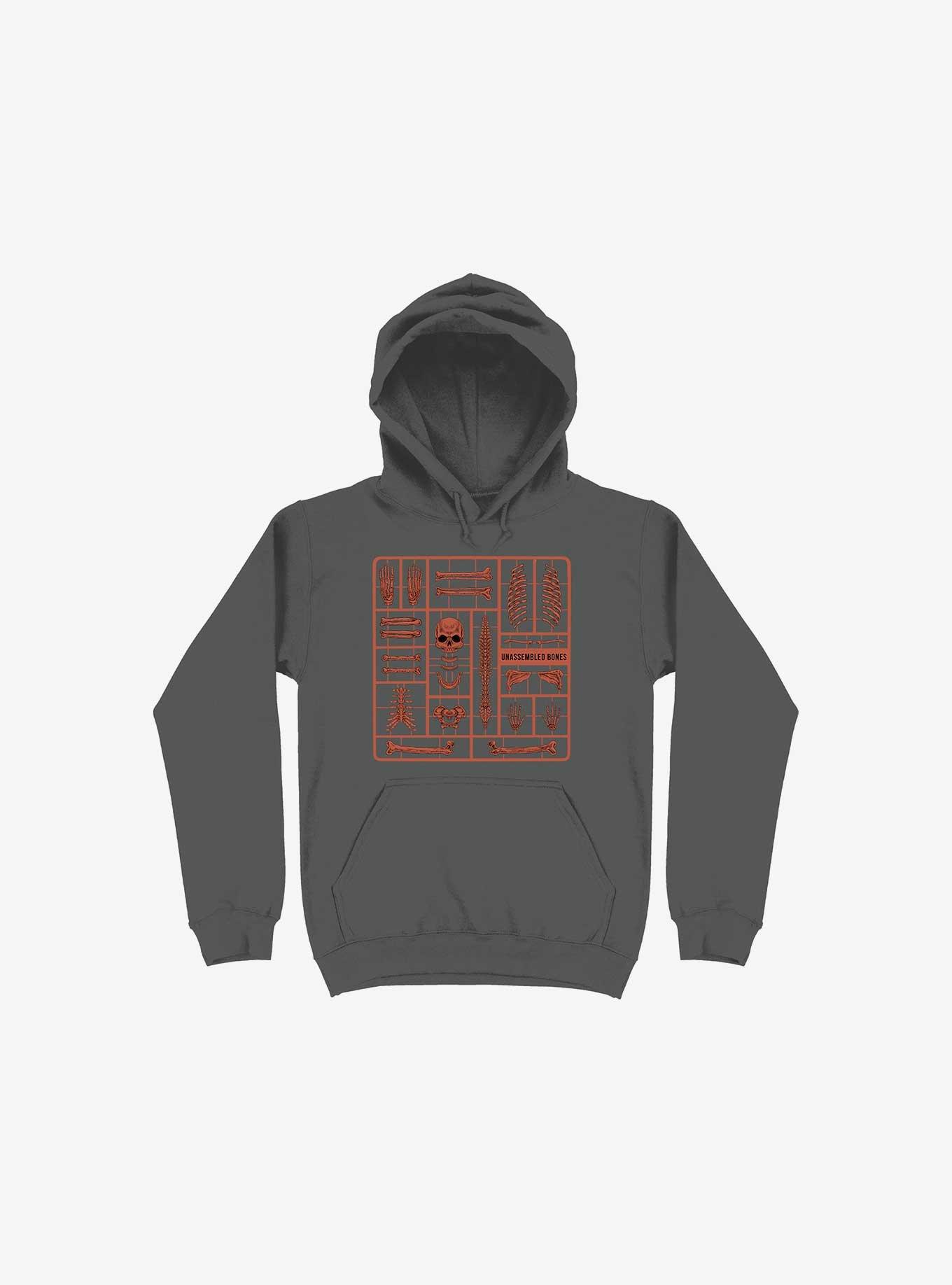 Unassembled Bones Hoodie, ASPHALT, hi-res