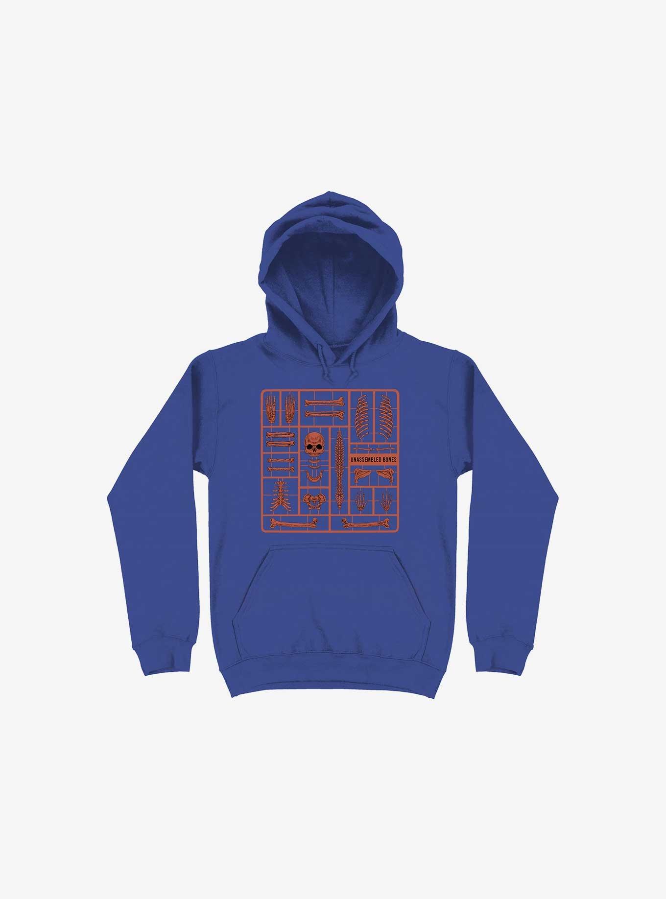 Unassembled Bones Hoodie, ROYAL, hi-res