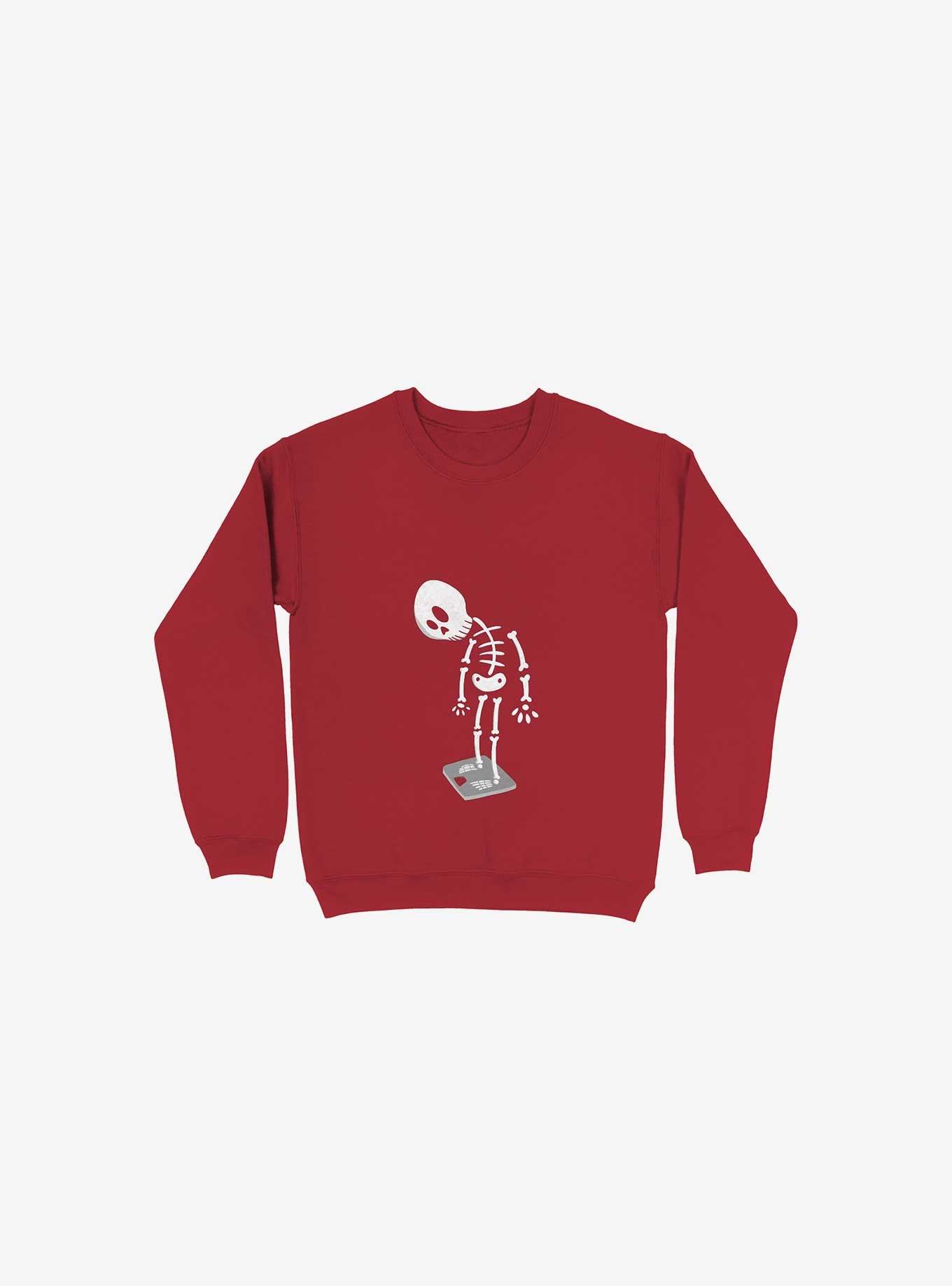 Big-Boned Sweatshirt, RED, hi-res