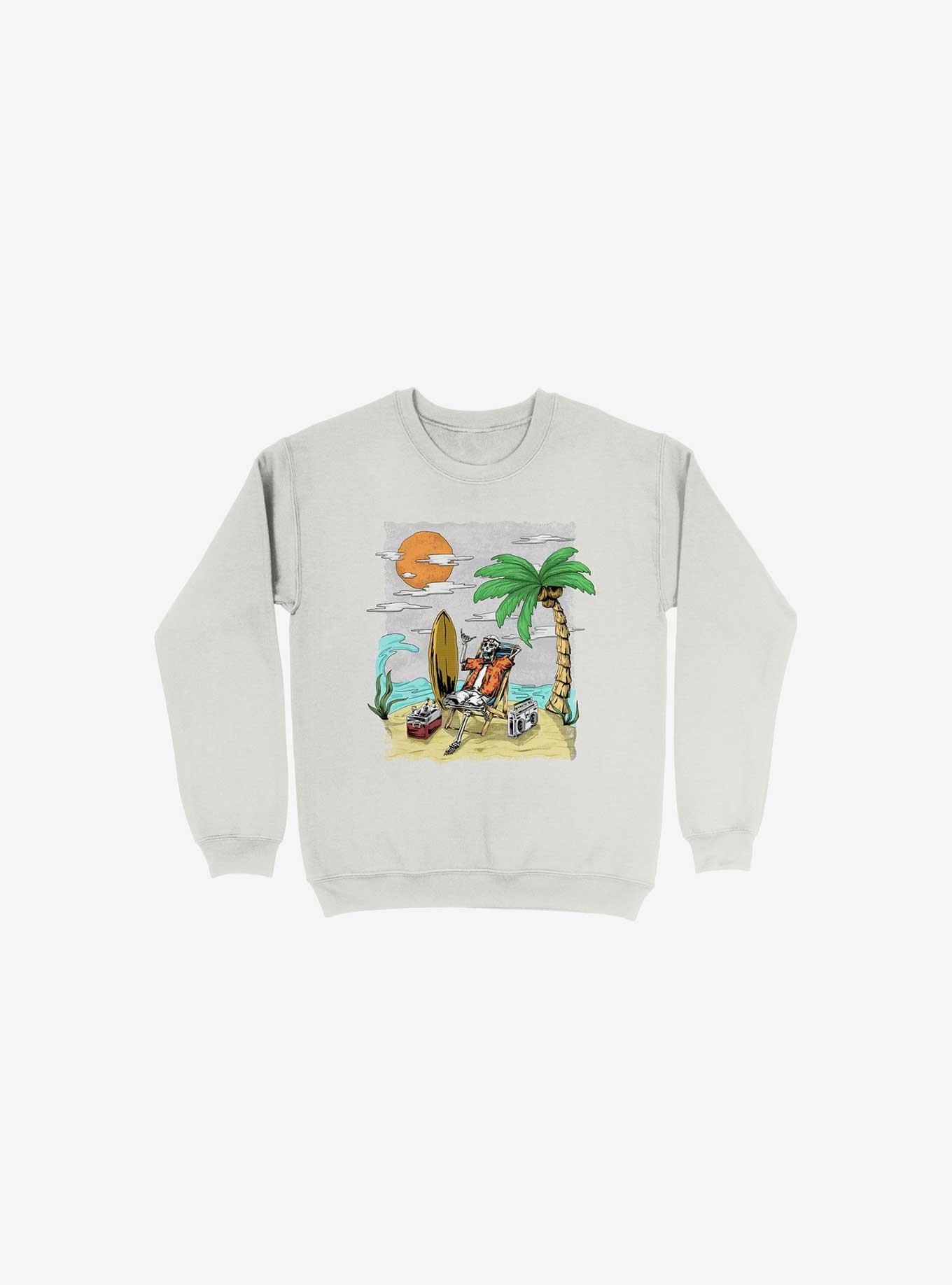 Eternally Vibes Sweatshirt, WHITE, hi-res