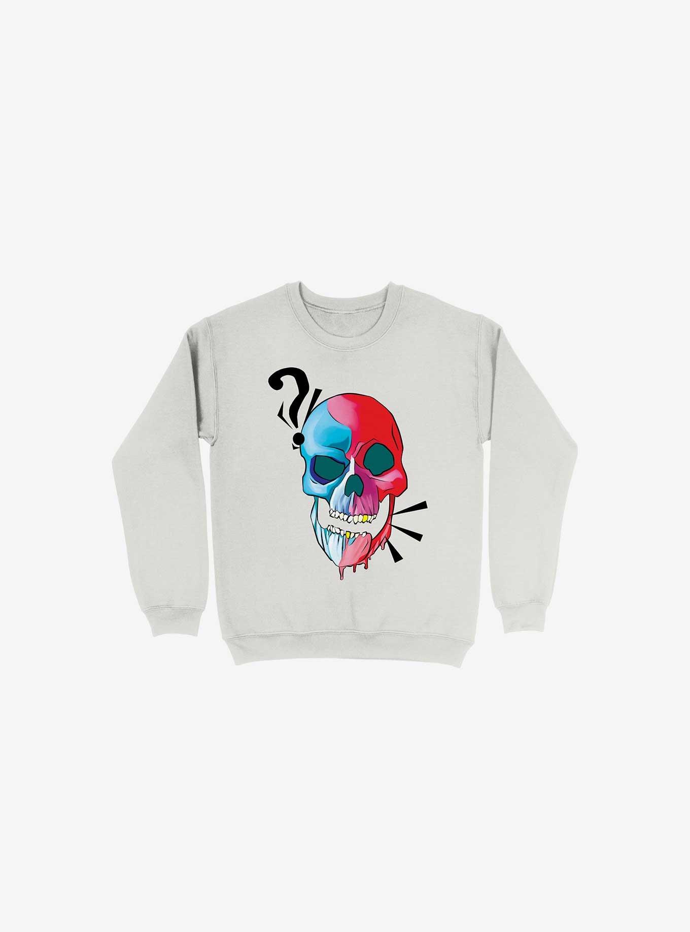 Haaa??? Skull Sweatshirt, , hi-res