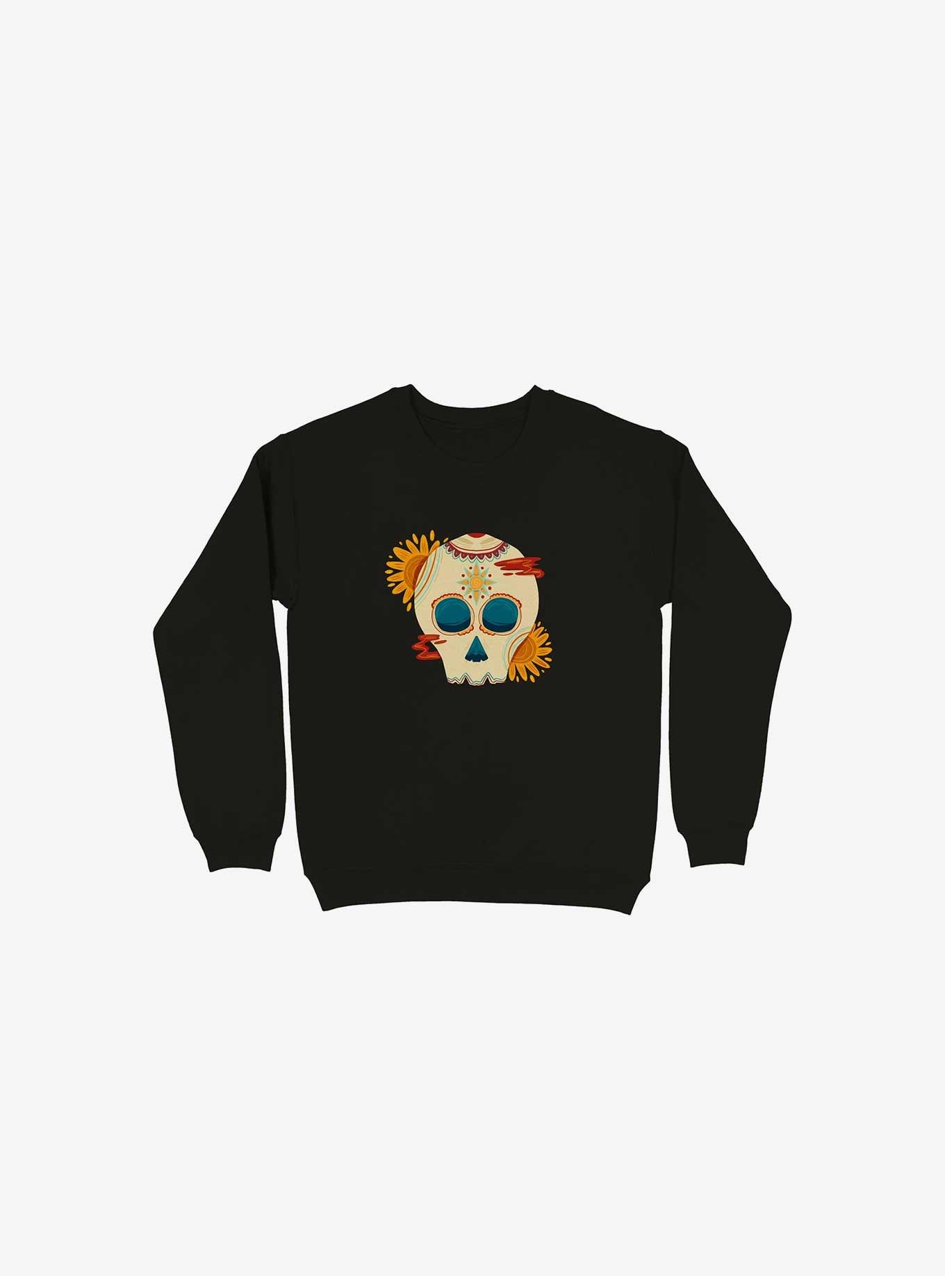 Skull Illustration Sweatshirt, , hi-res