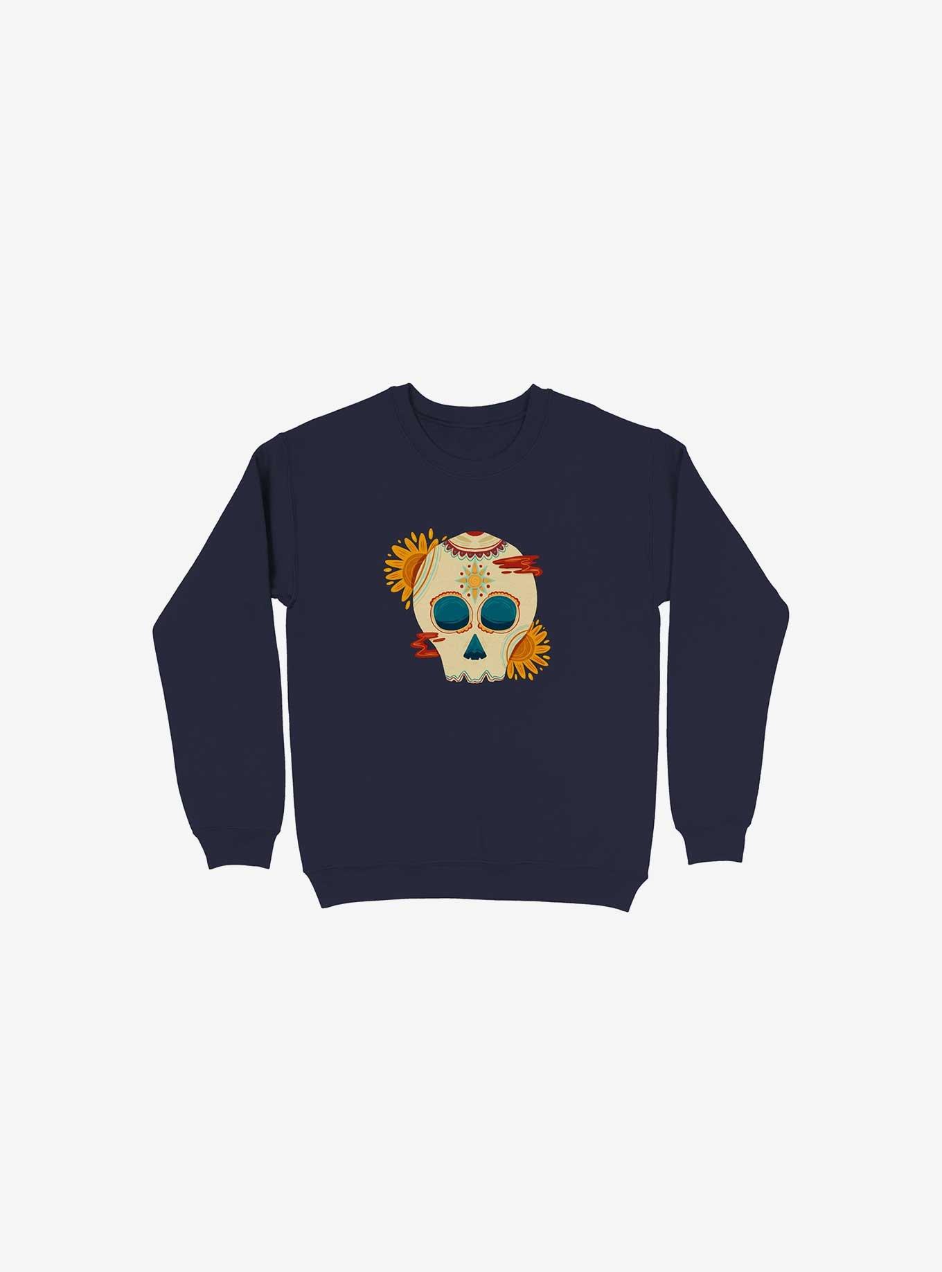 Skull Illustration Sweatshirt, , hi-res