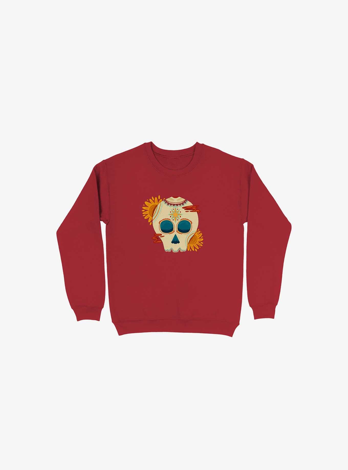 Skull Illustration Sweatshirt, , hi-res