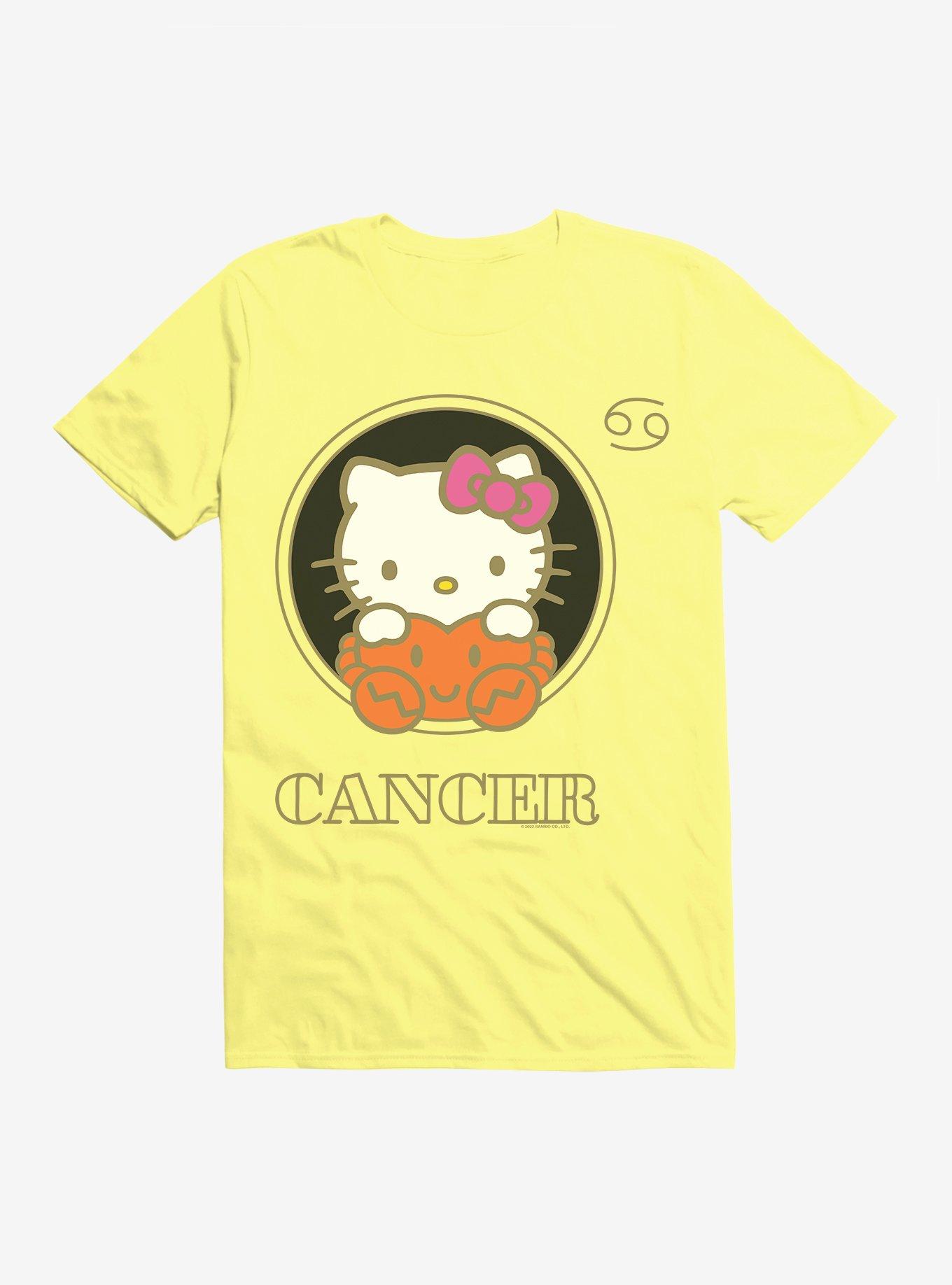 Hello Kitty Star Sign Cancer Stencil T-Shirt