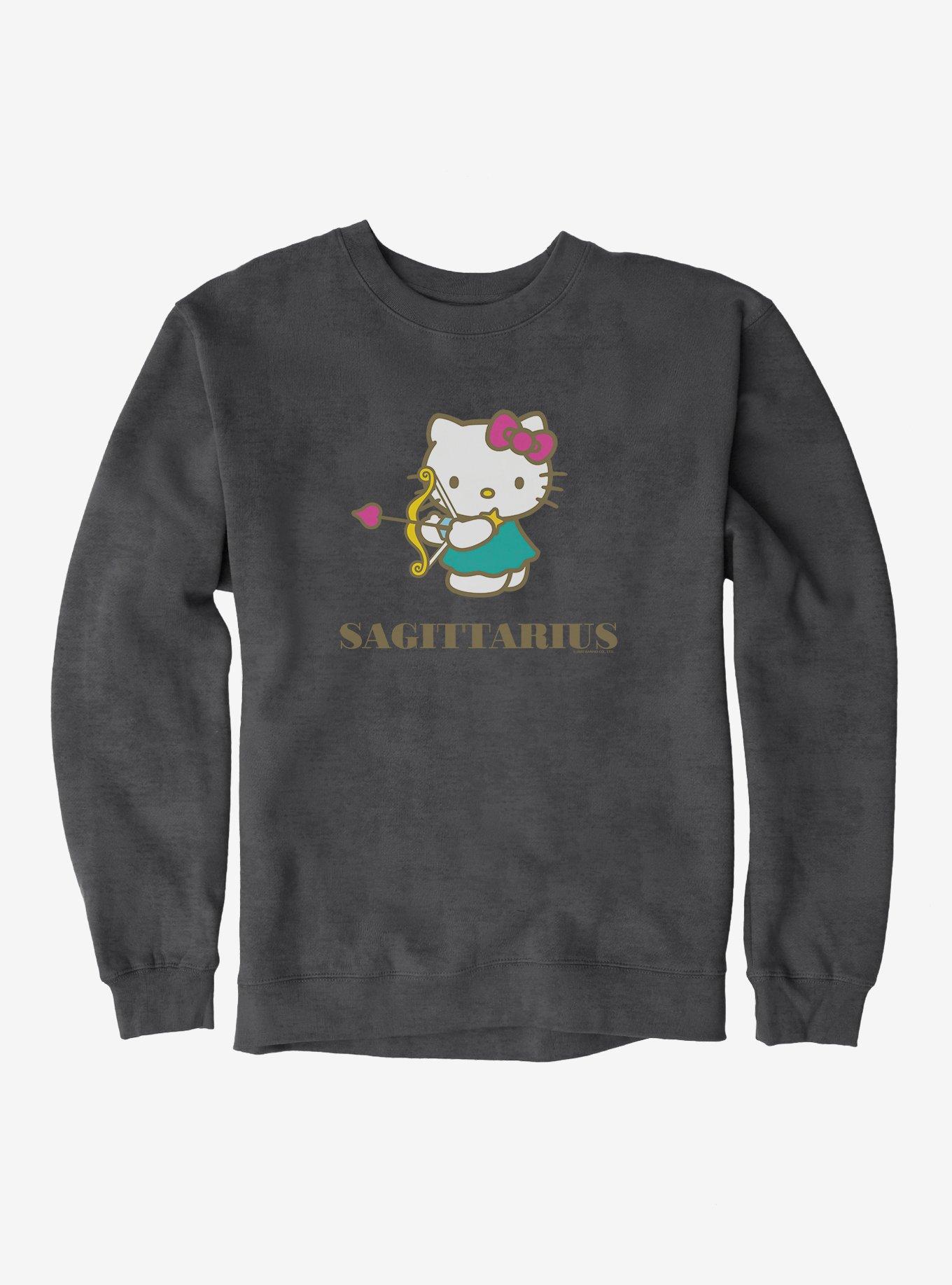 Hello Kitty Star Sign Sagittarius Sweatshirt, CHARCOAL HEATHER, hi-res