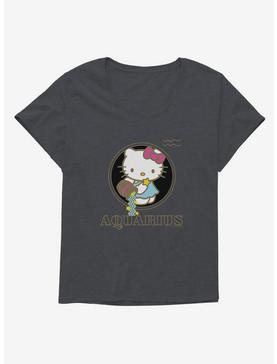 Hello Kitty Star Sign Aquarius Stencil Girls T-Shirt Plus Size, , hi-res