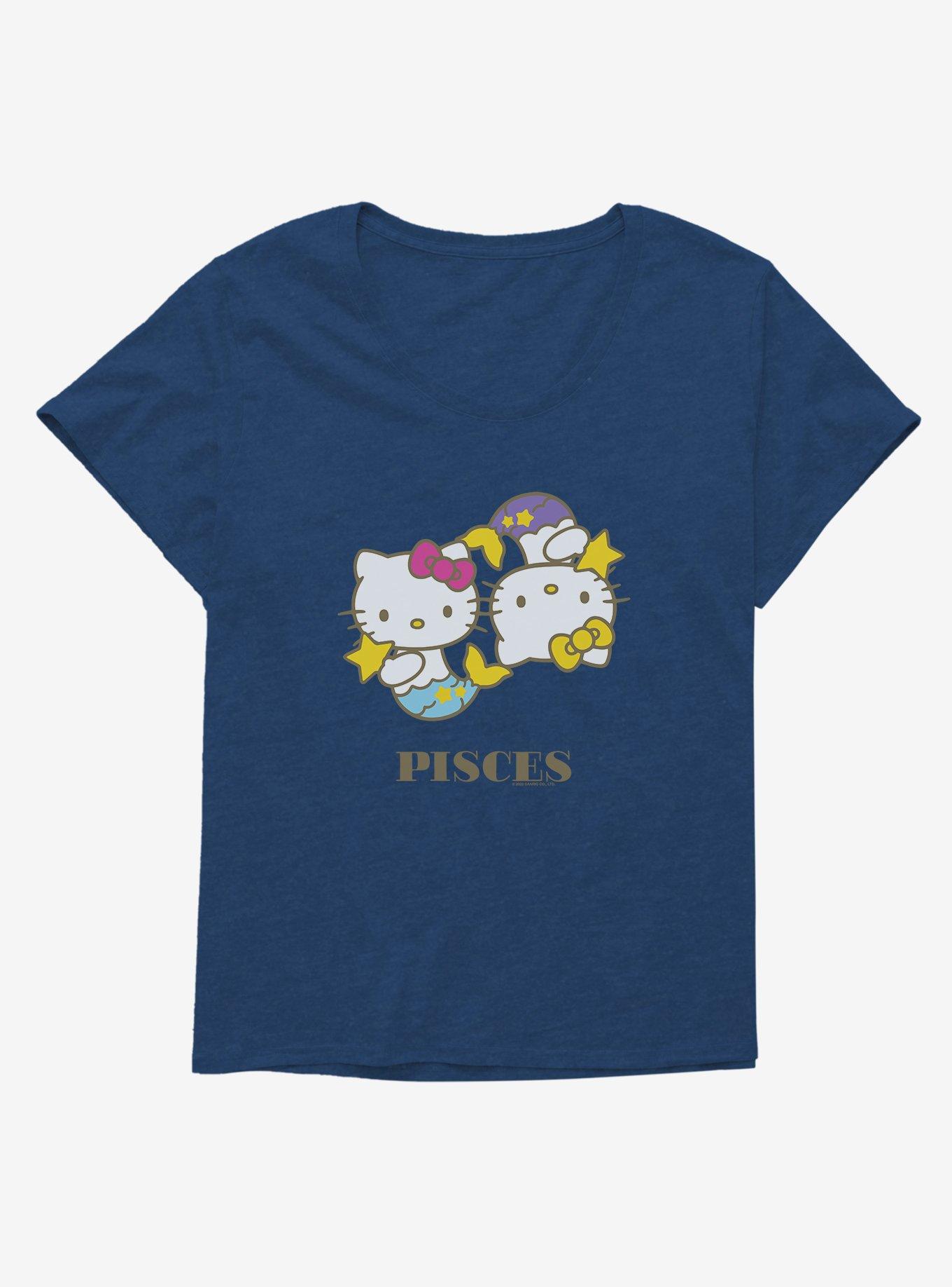 Hello Kitty Star Sign Pisces Girls T-Shirt Plus